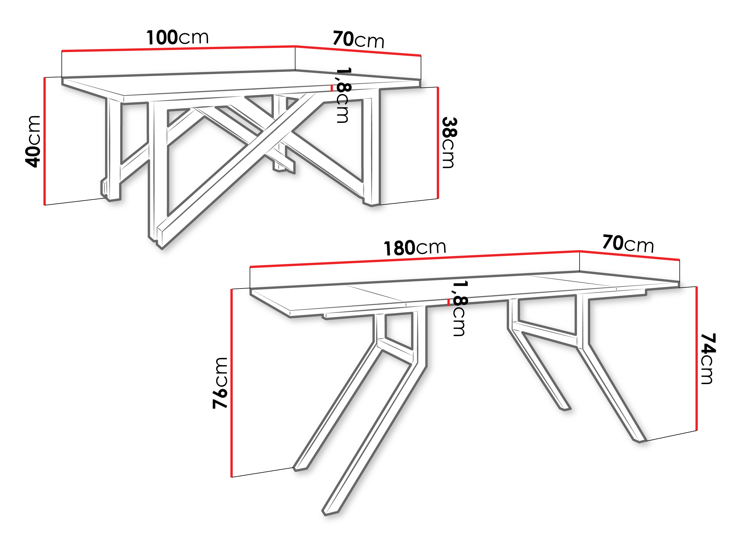 Modularni stočić za kafu Oswego 151 (Graphite + Crno)