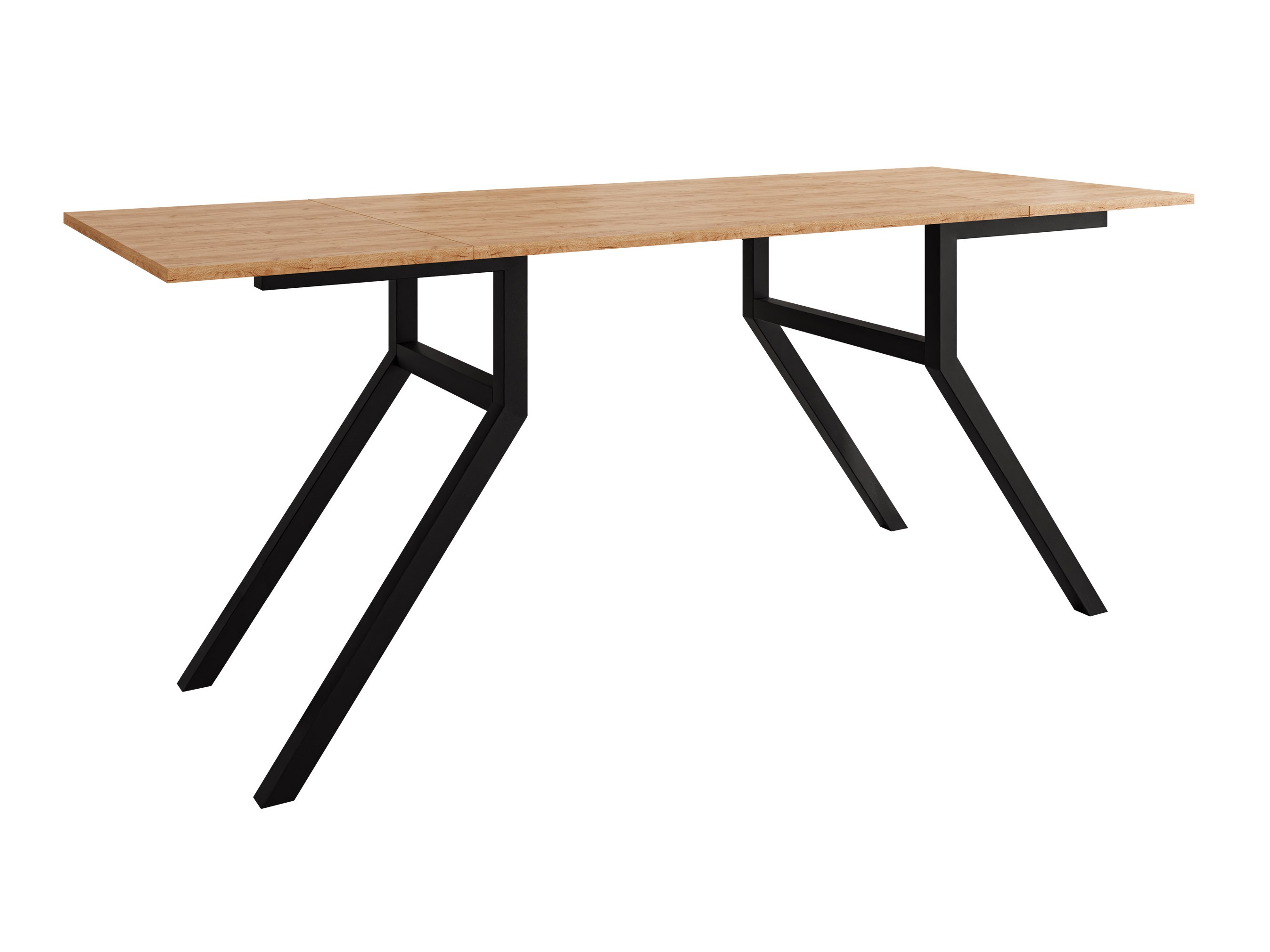 Modularni stočić za kafu Oswego 151 (Zanatski zlatni hrast + Crno)