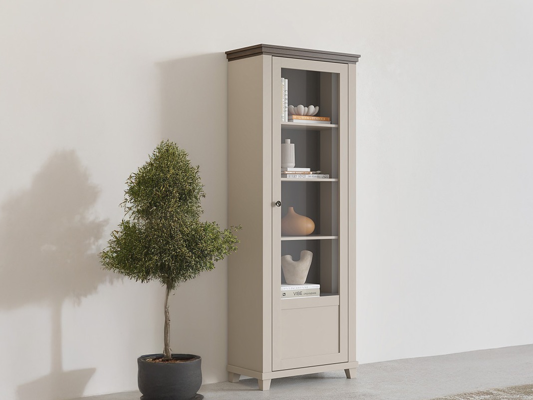 Polica Tolnue 101 (Svetlo bež + Hrast)