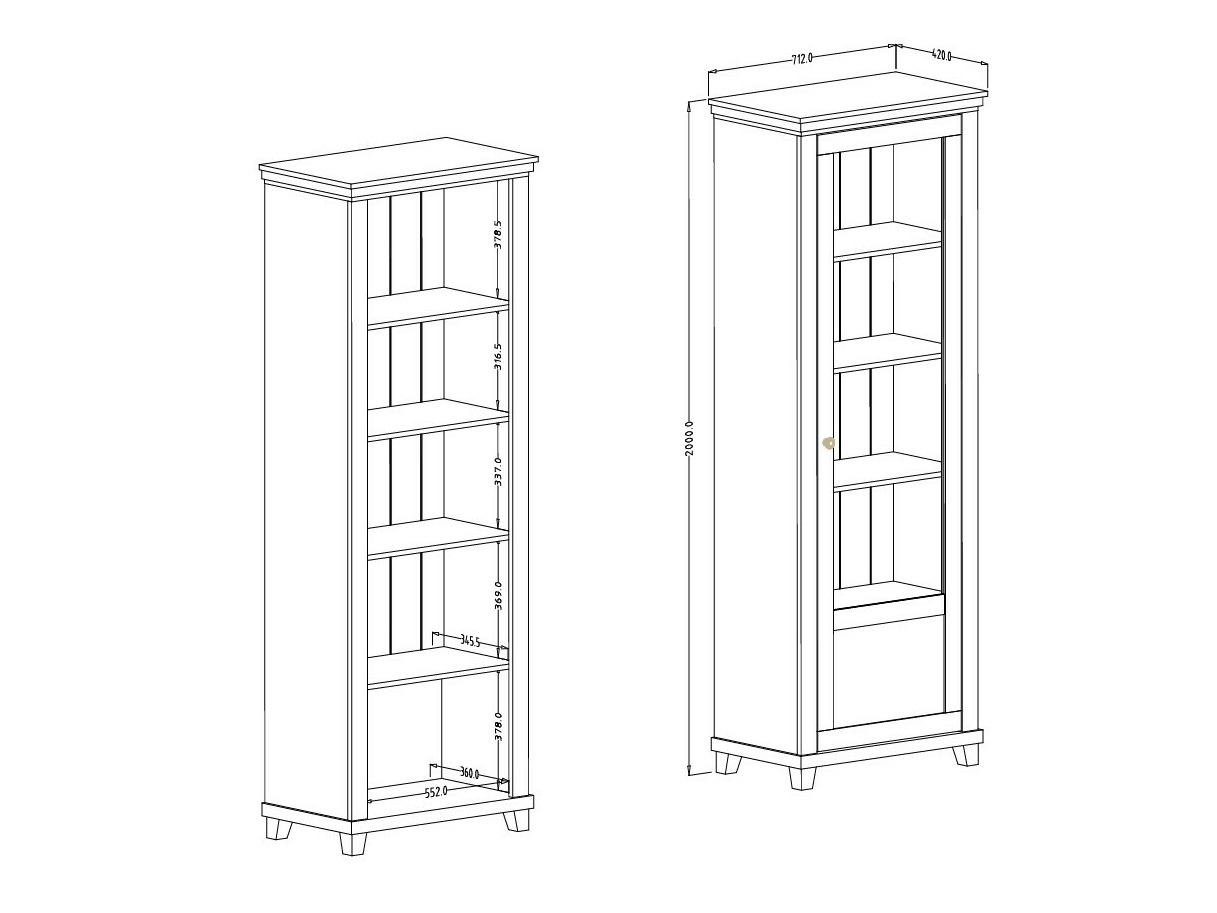 Polica Tolnue 101 (Svetlo bež + Hrast)