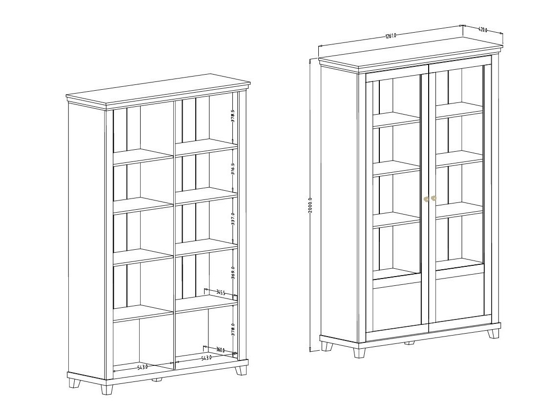 Polica Tolnue 102 (Svetlo bež + Hrast)