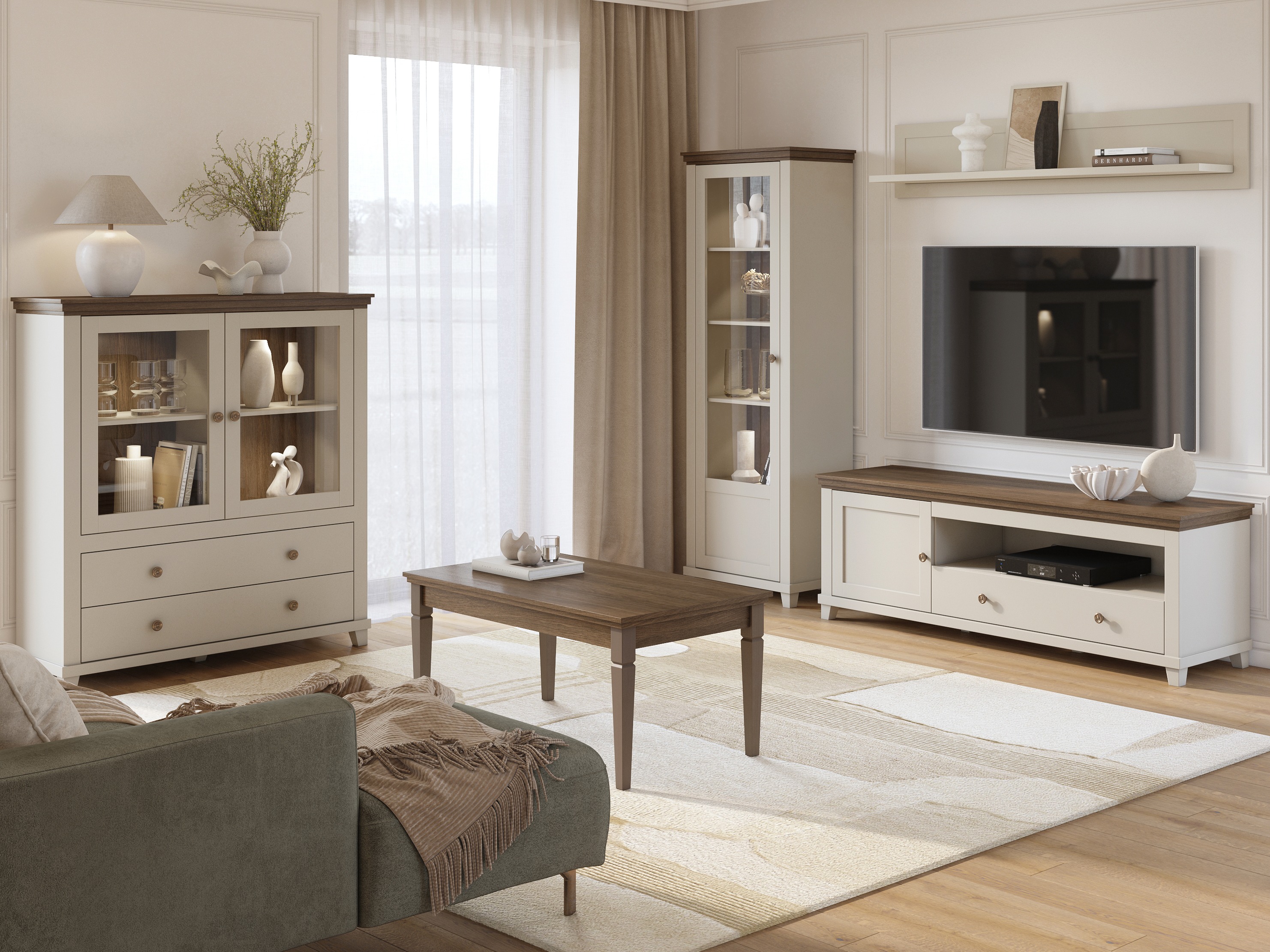 Zidna polica Tolnue 100 (Svetlo bež)