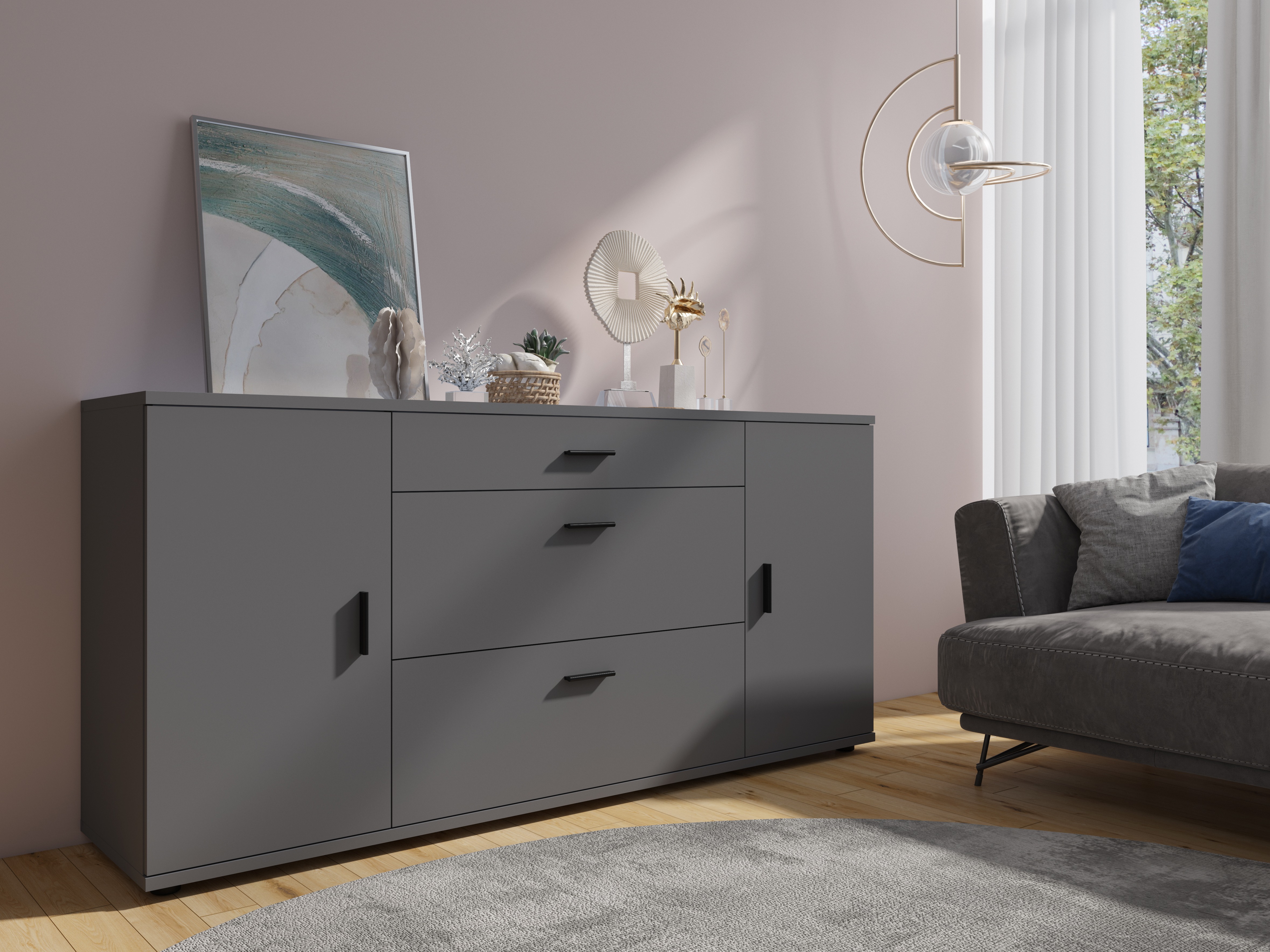 Komoda Ontario 170 (Graphite)