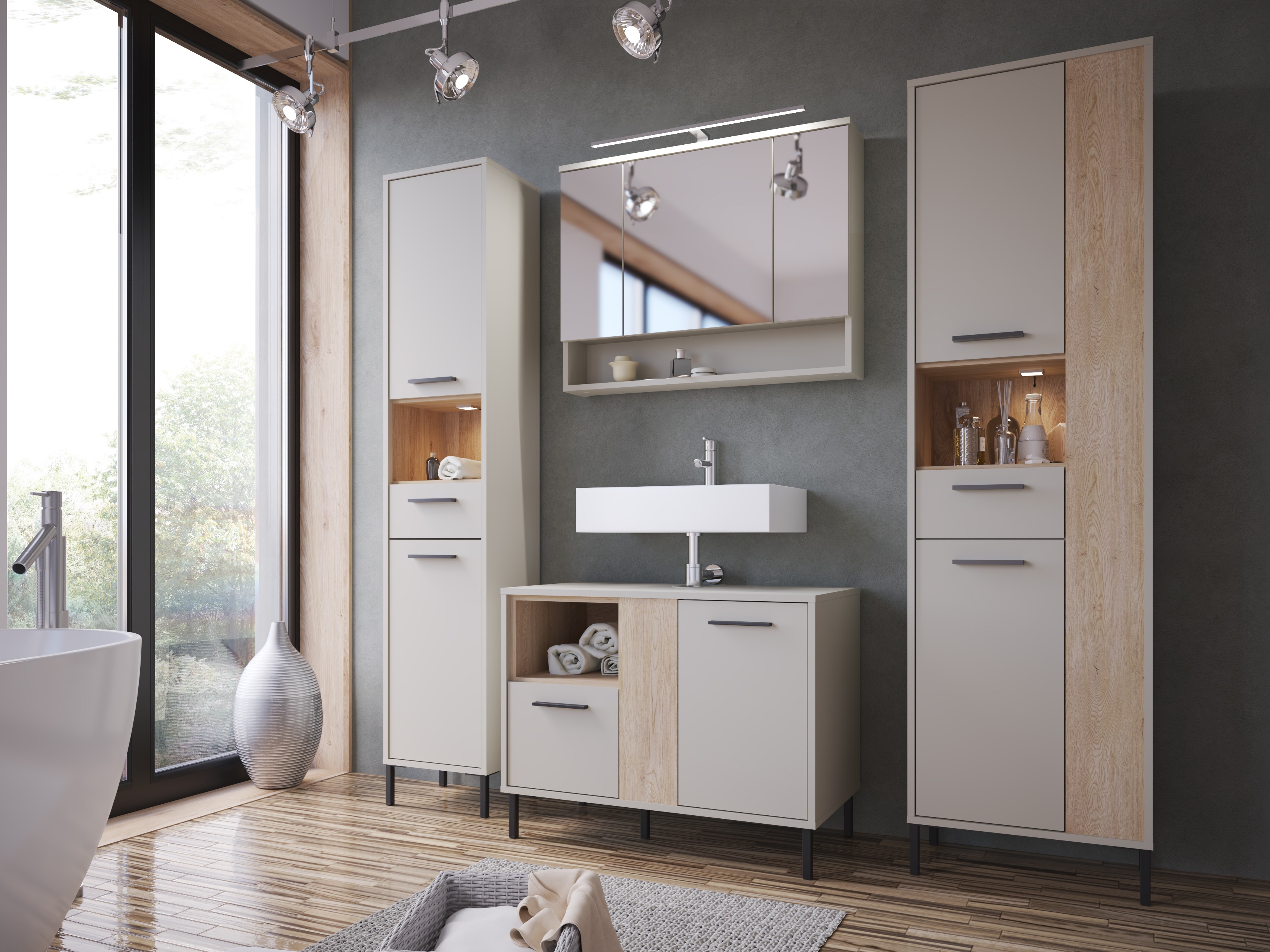 Ormarić za kupatilo sa ogledalom Camelbu 101