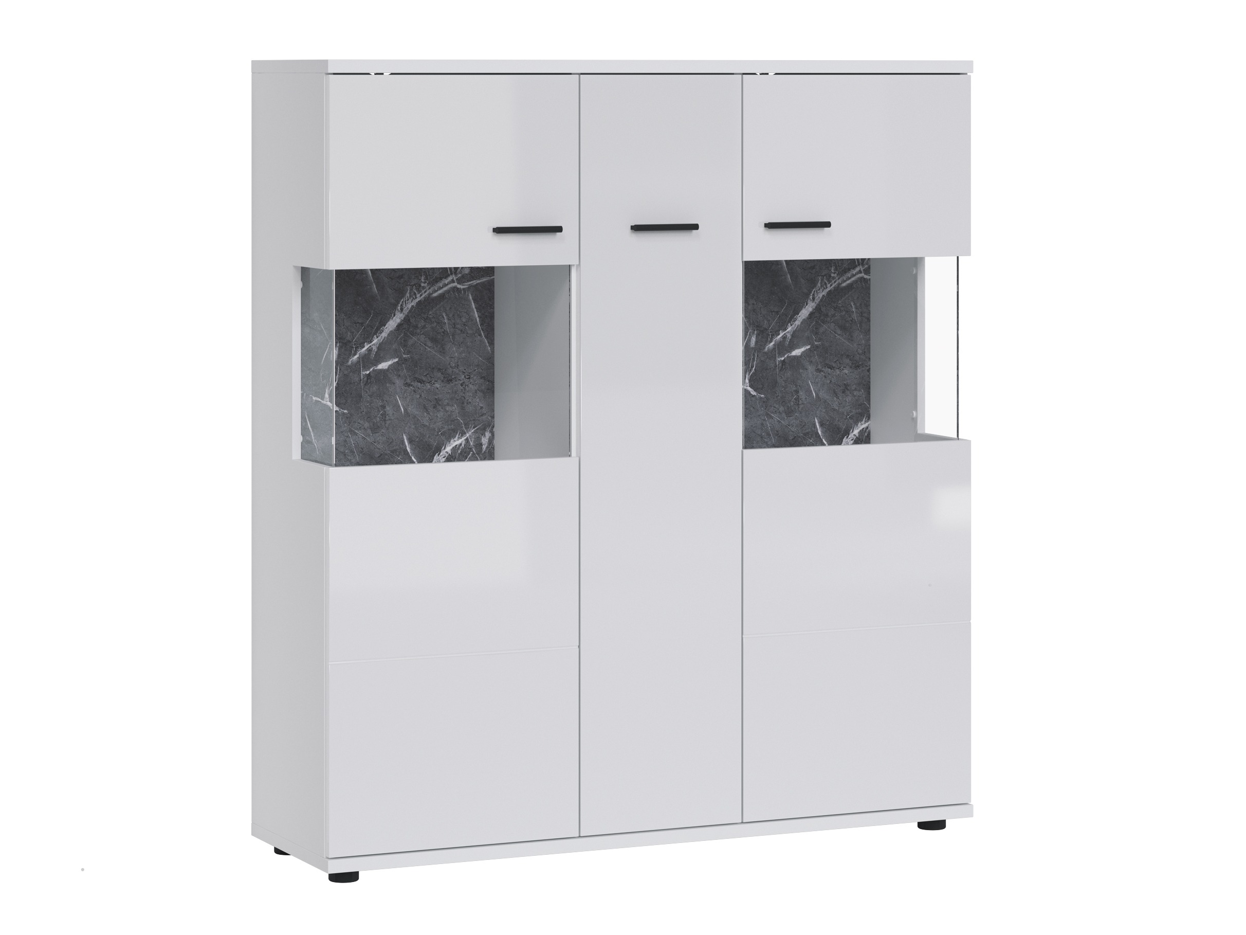 Polica Ontario 169 (Sjajno belo + Belo)