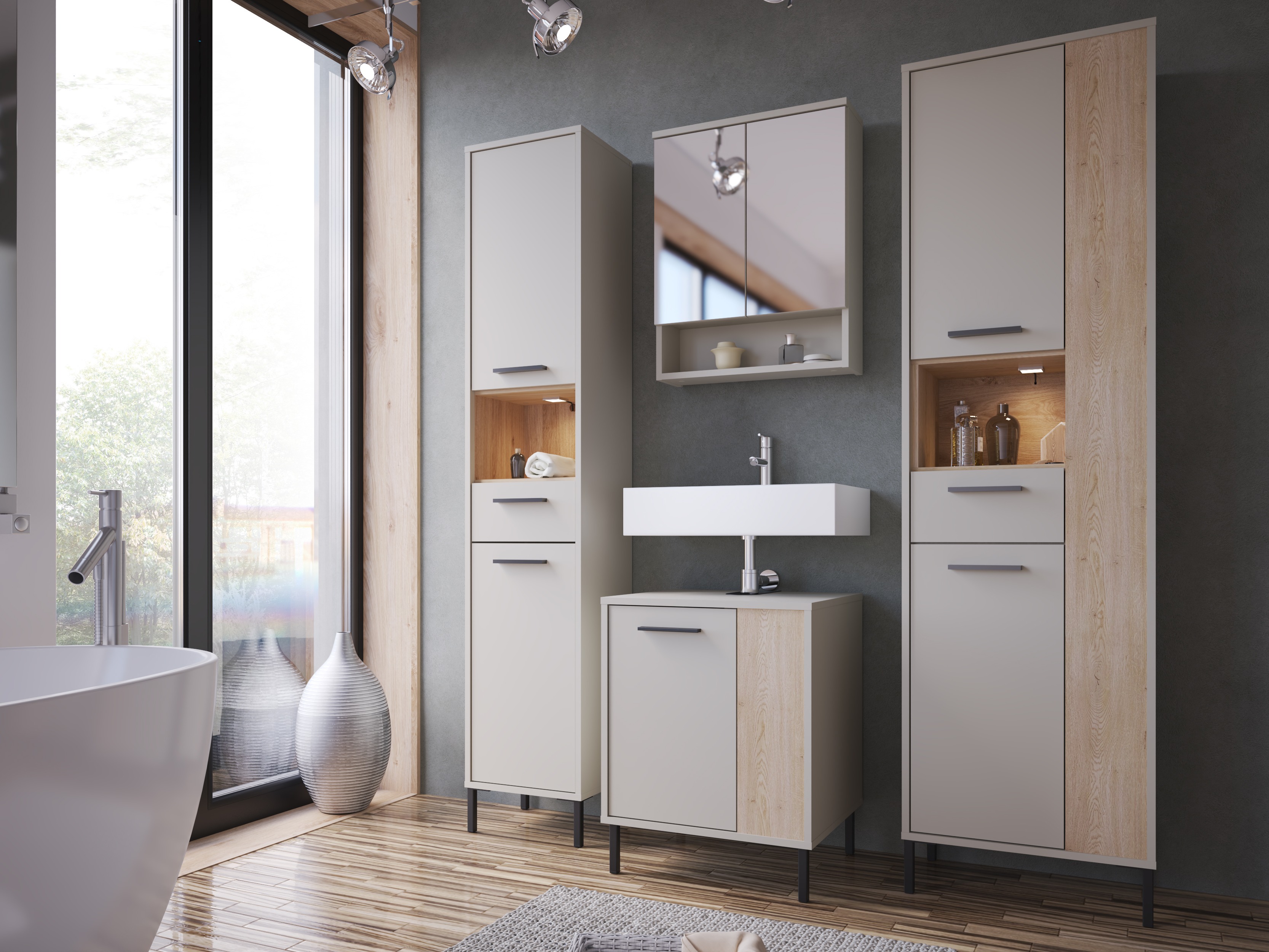 Samostojeći kupatilski ormarić za umivaonik Camelbu 105