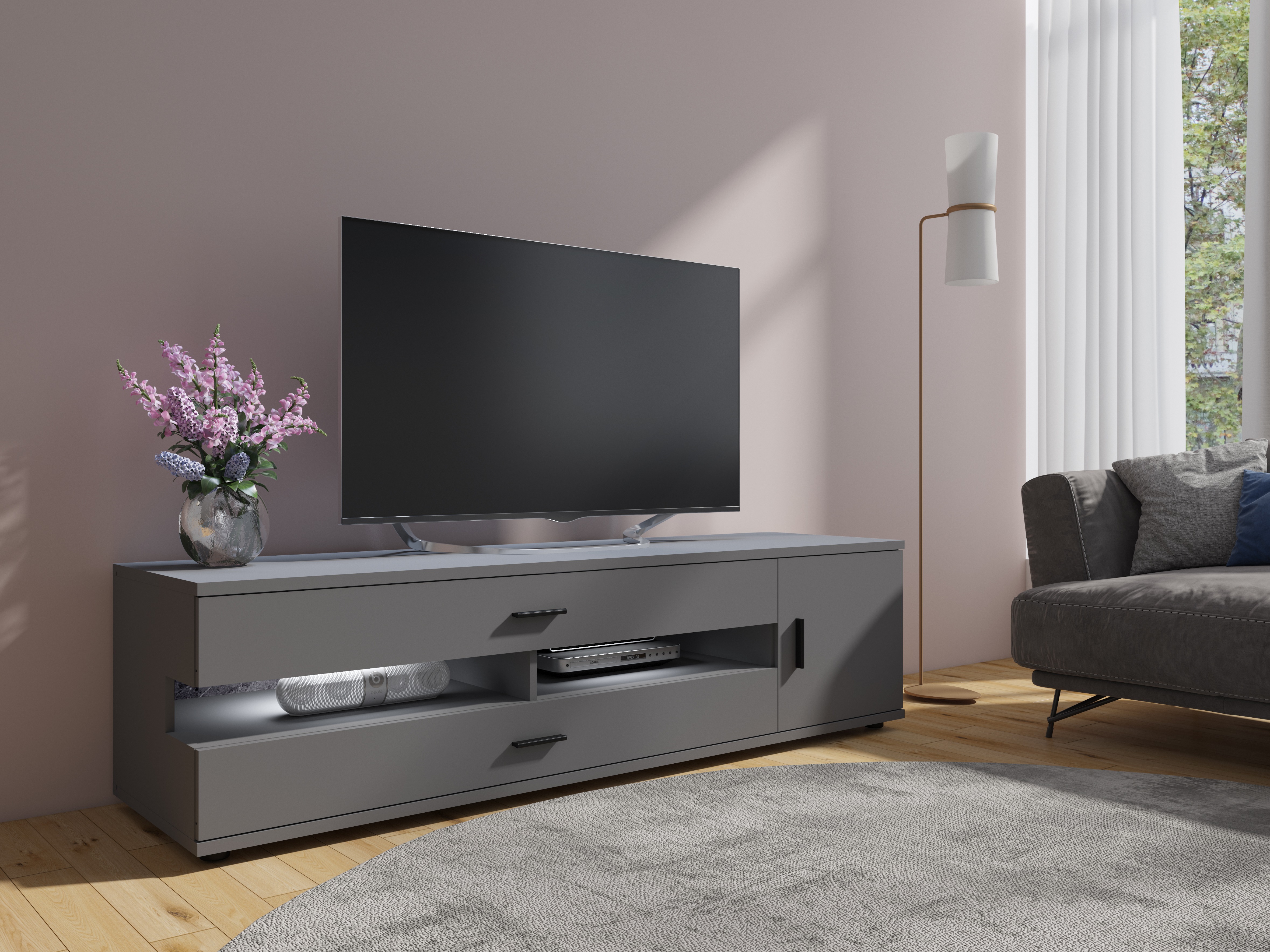 TV komoda Ontario 171 (Grafit)
