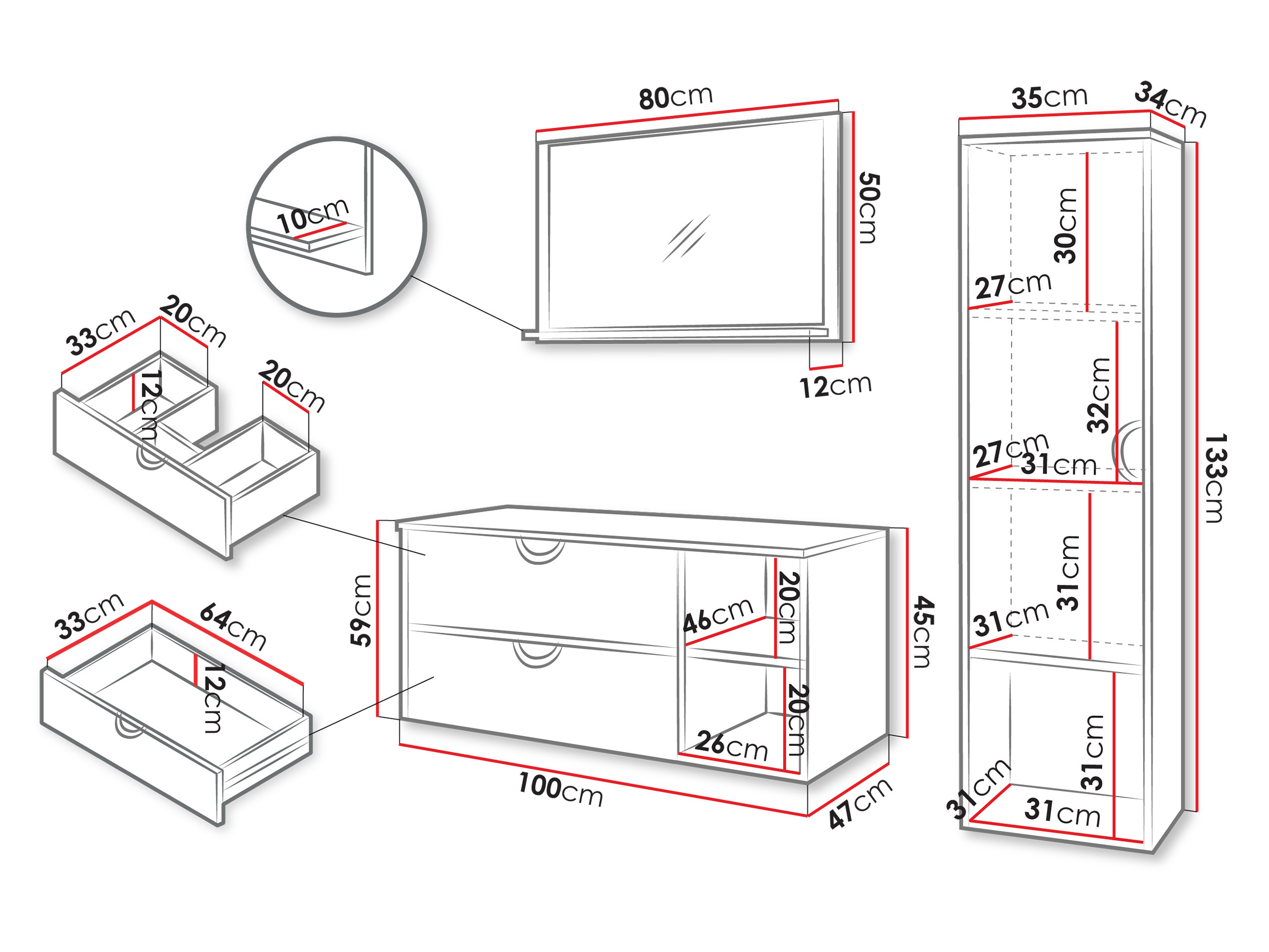 Set za kupatilo Providence 196 (Orah)