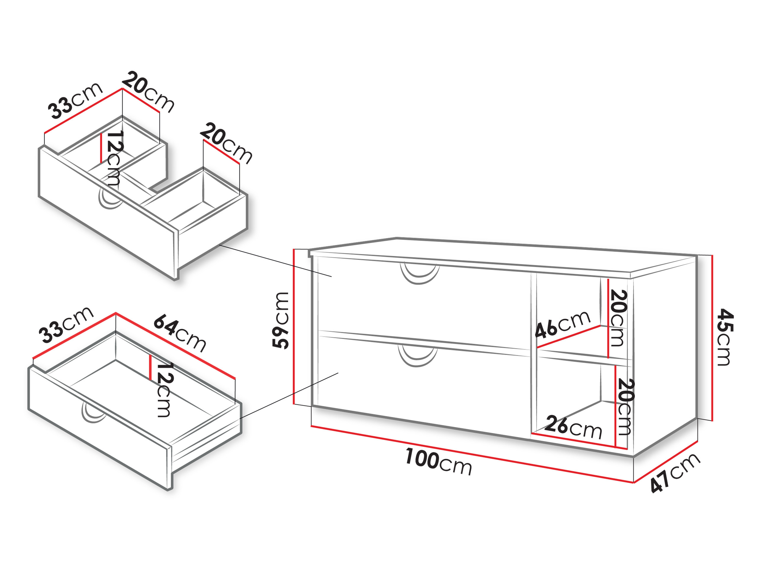 Zidni kupatilski ormarić za umivaonik Sodalis (Orah)