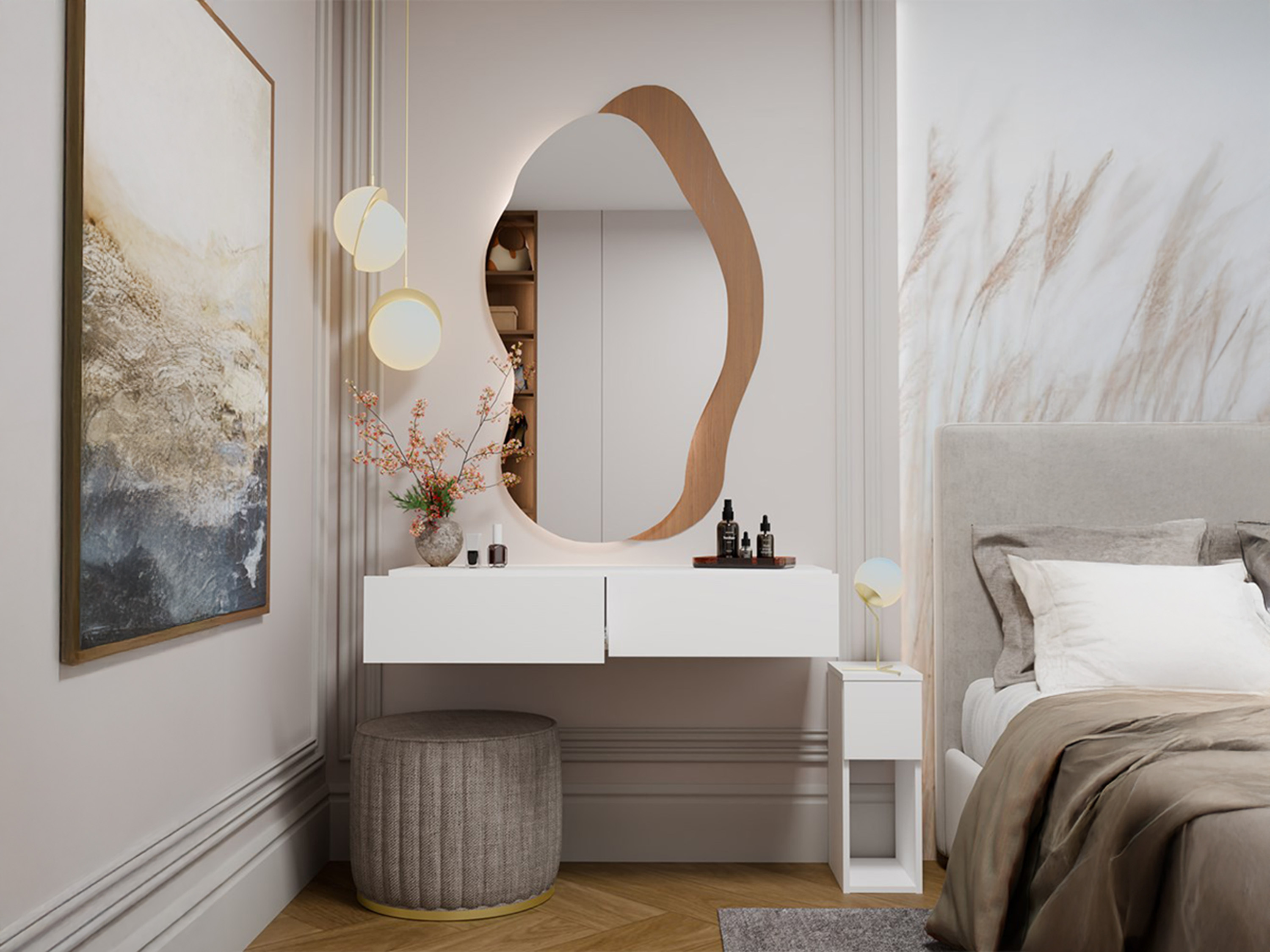 Konzolni stočić Mandeville 341 (Belo)