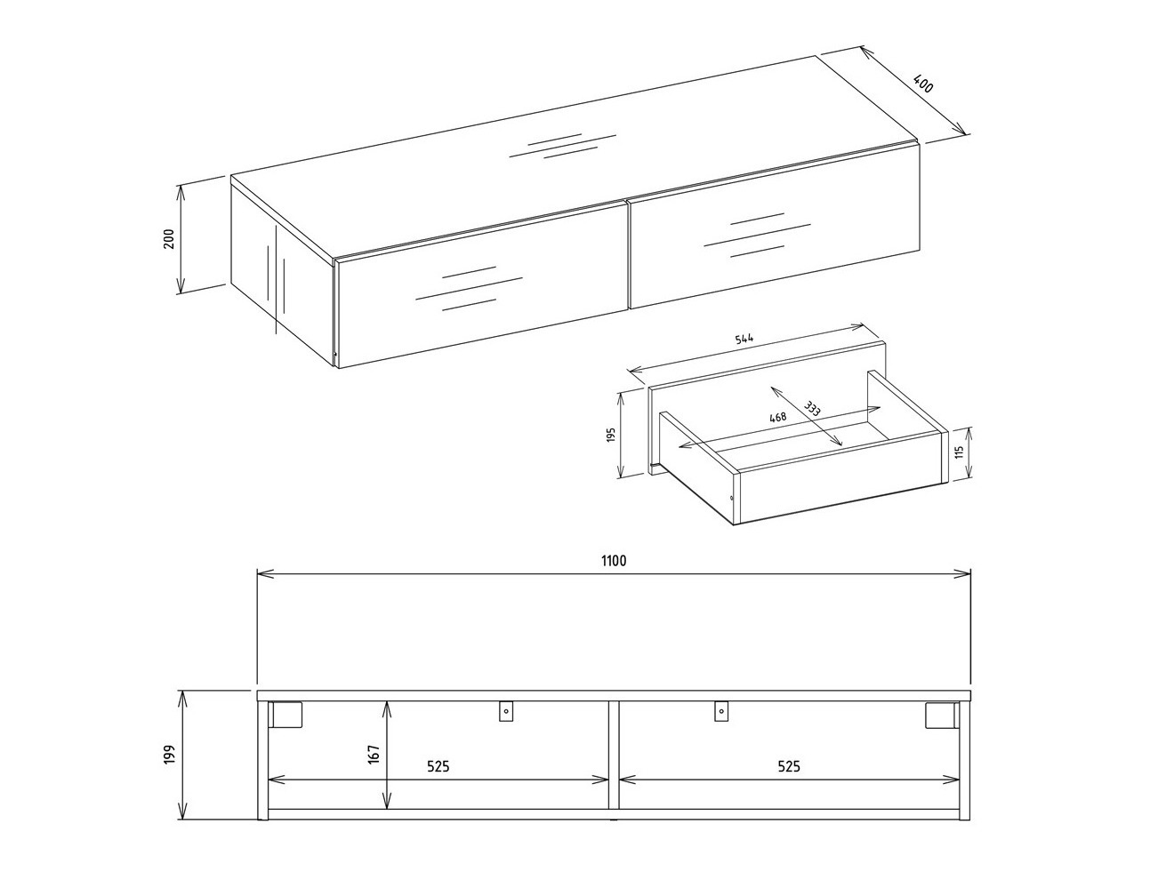 Konzolni stočić Mandeville 341 (Kašmir)
