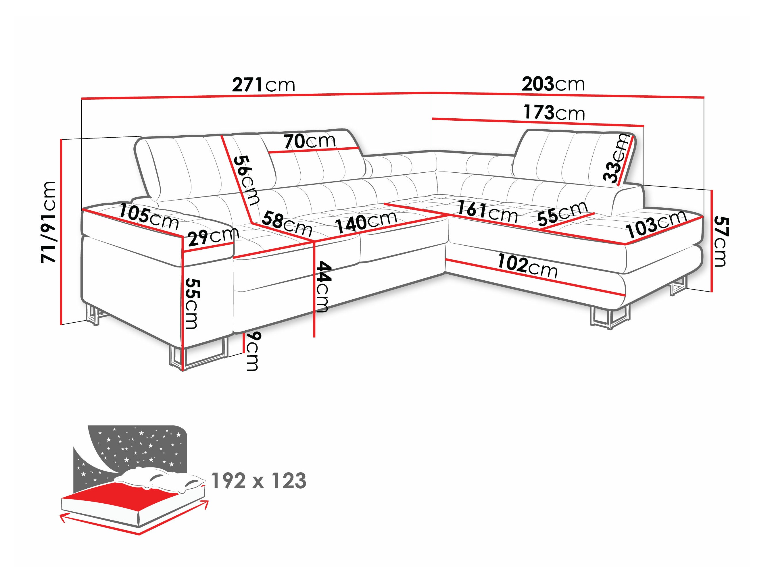 Ugaona garnitura Comfivo Anima I (Venus somot 2932)