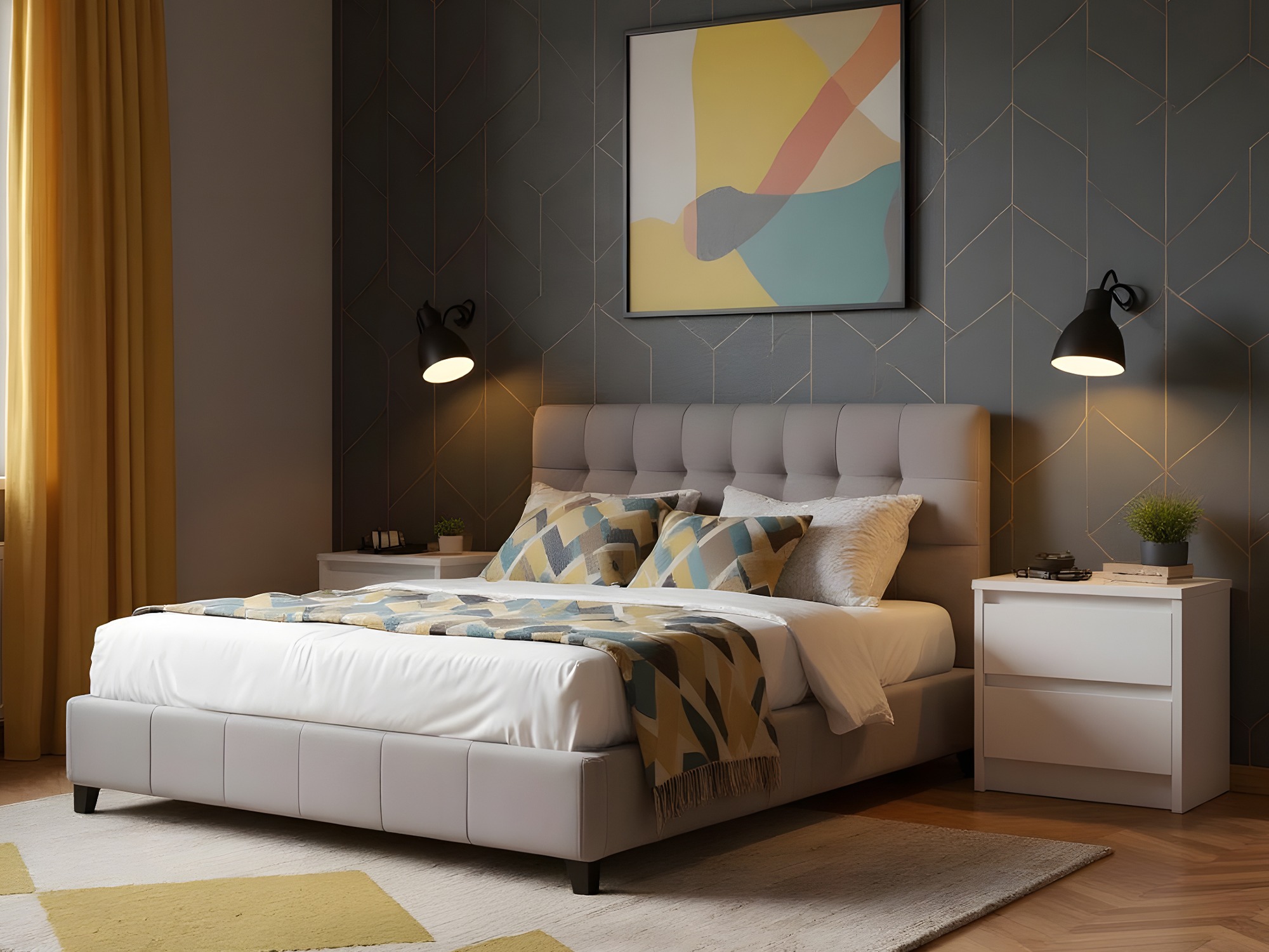 Noćni ormarić Ontario 197 (Belo)