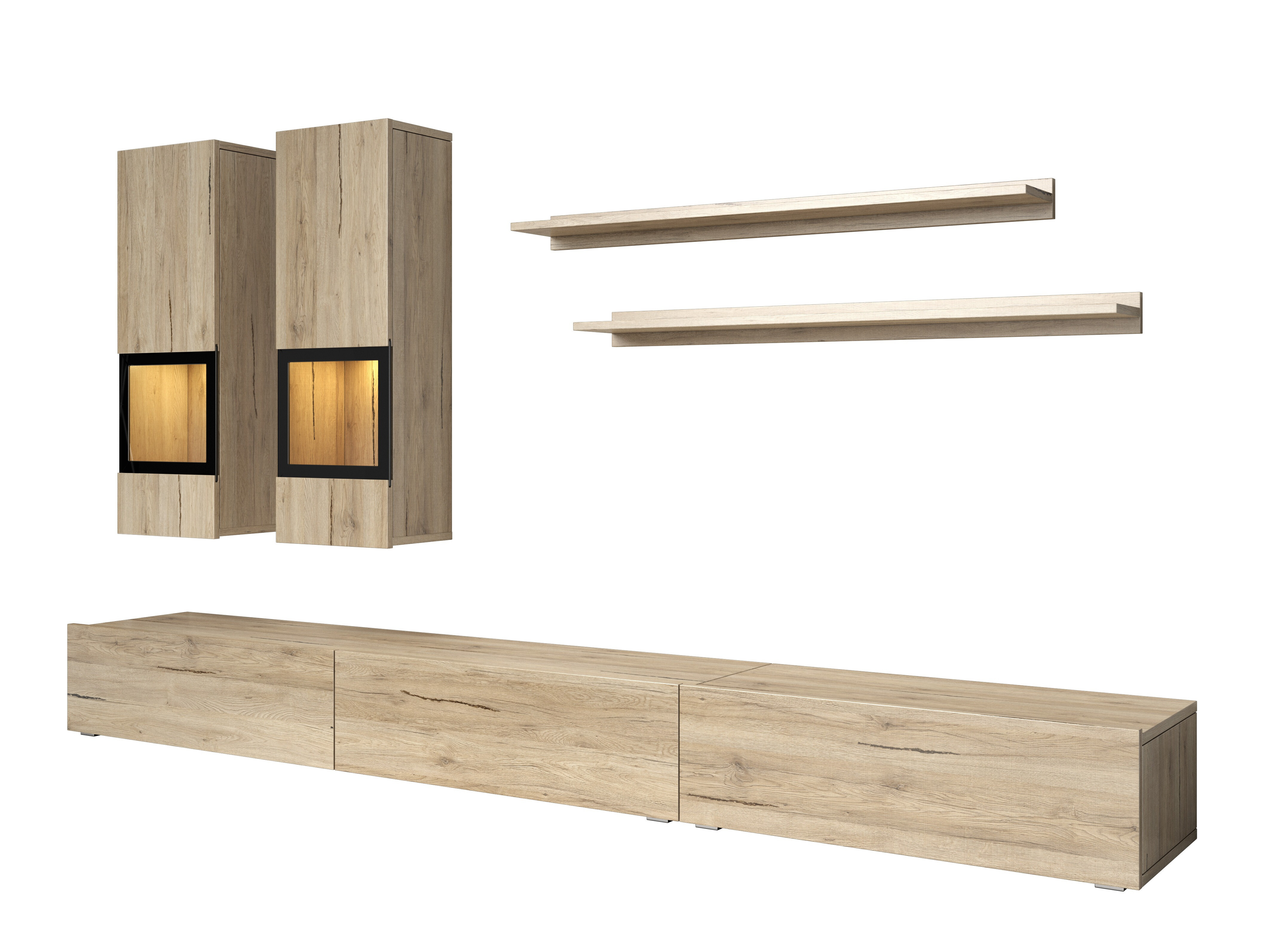 Set za dnevnu sobu Serodeu 104 (Hrast San Remo)