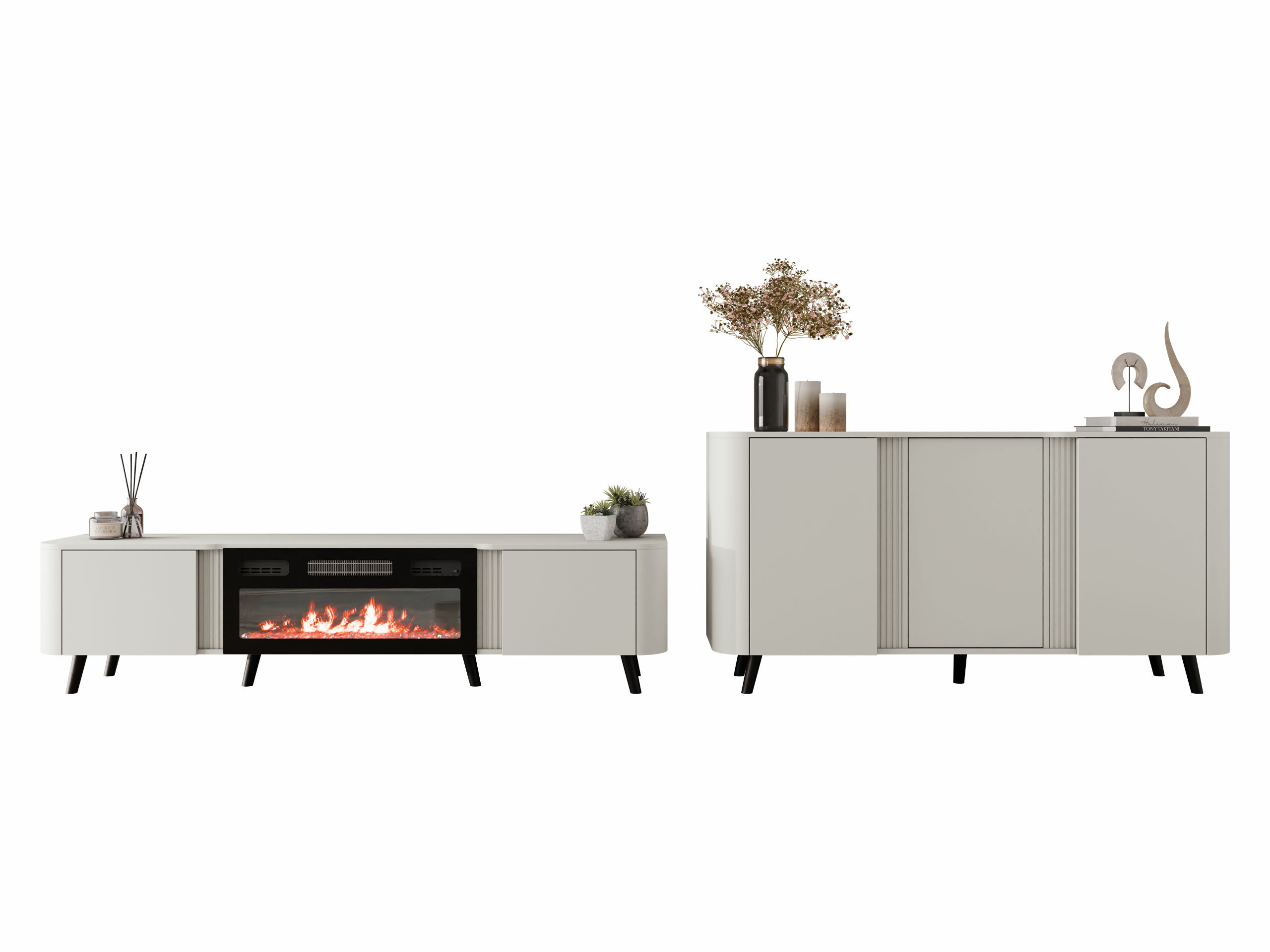 Set za dnevnu sobu Charlotte 204 (Kašmir + Crno)