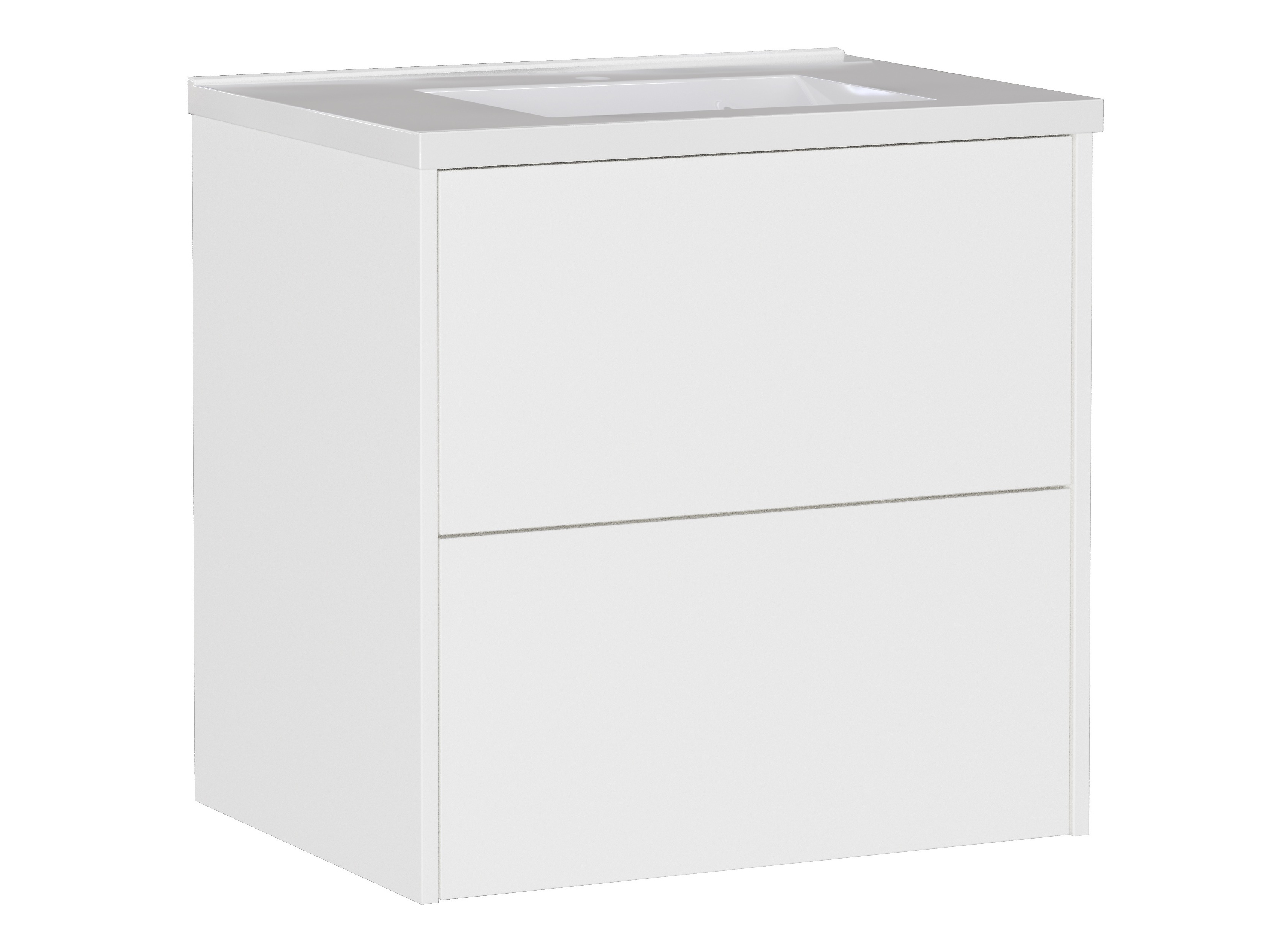 Viseći kupatilski element za lavabo Sacramento 522 (Belo)