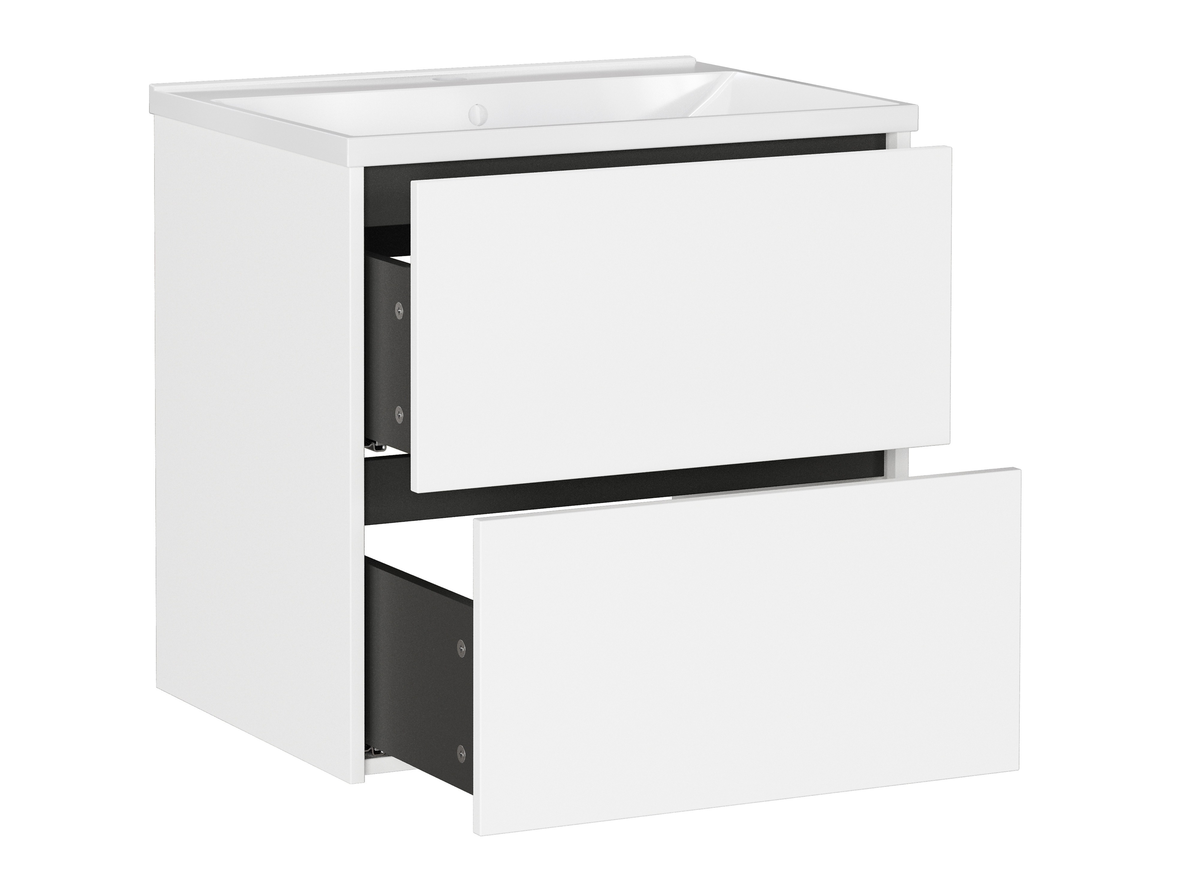 Viseći kupatilski element za lavabo Sacramento 522 (Belo)