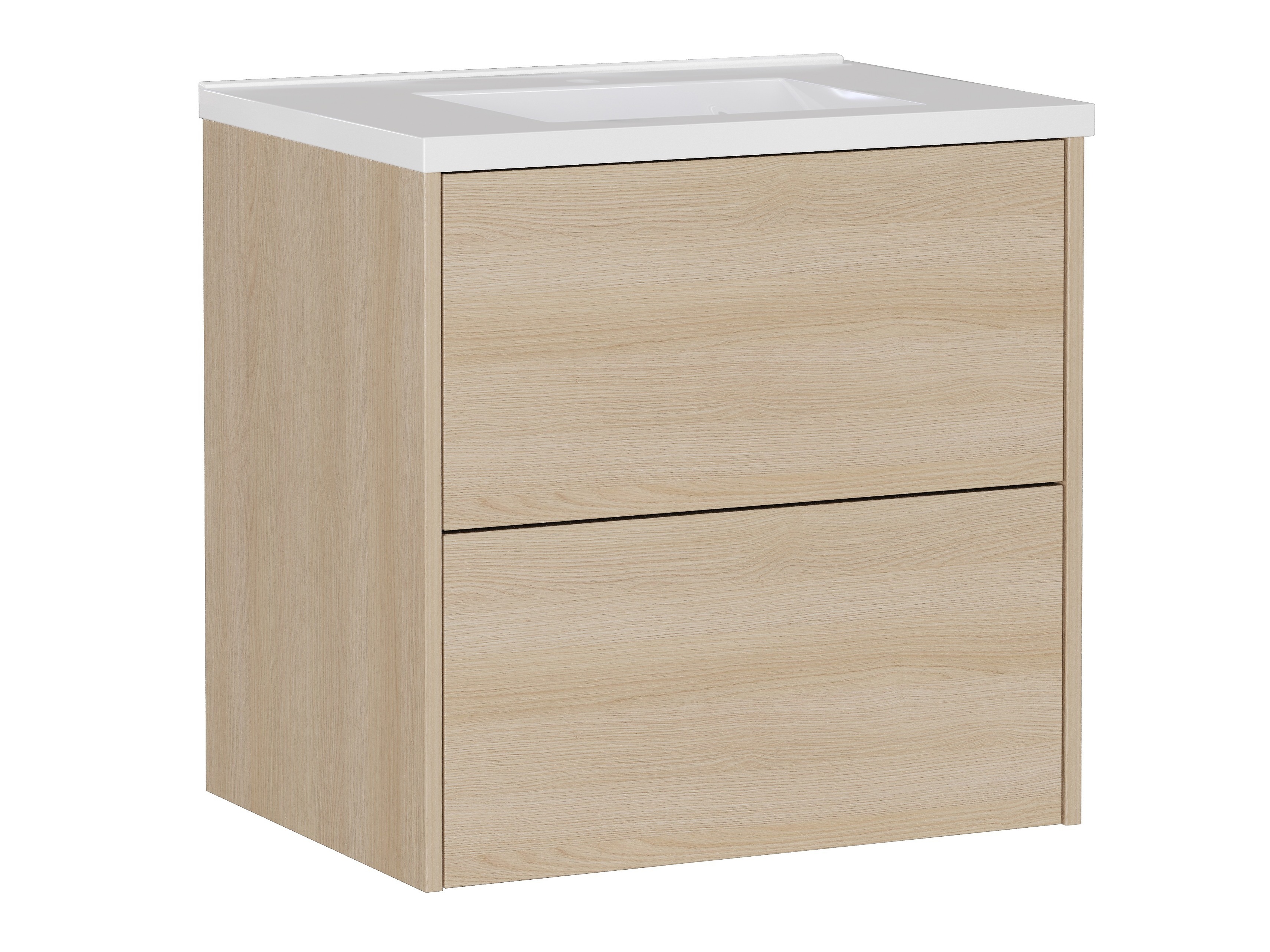 Viseći kupatilski element za lavabo Sacramento 522 (Hrast)