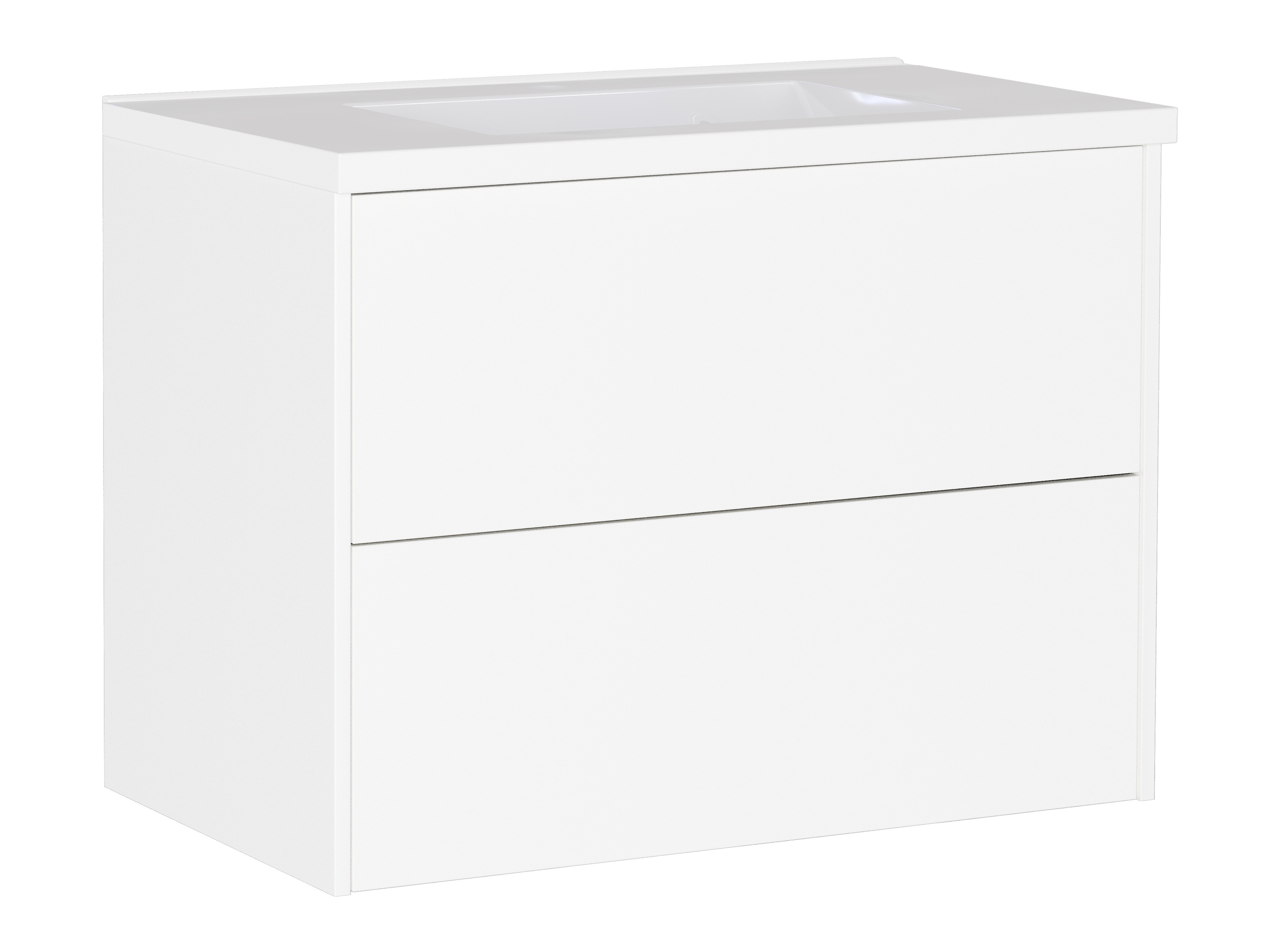 Viseći kupatilski element za lavabo Sacramento 523 (Belo)