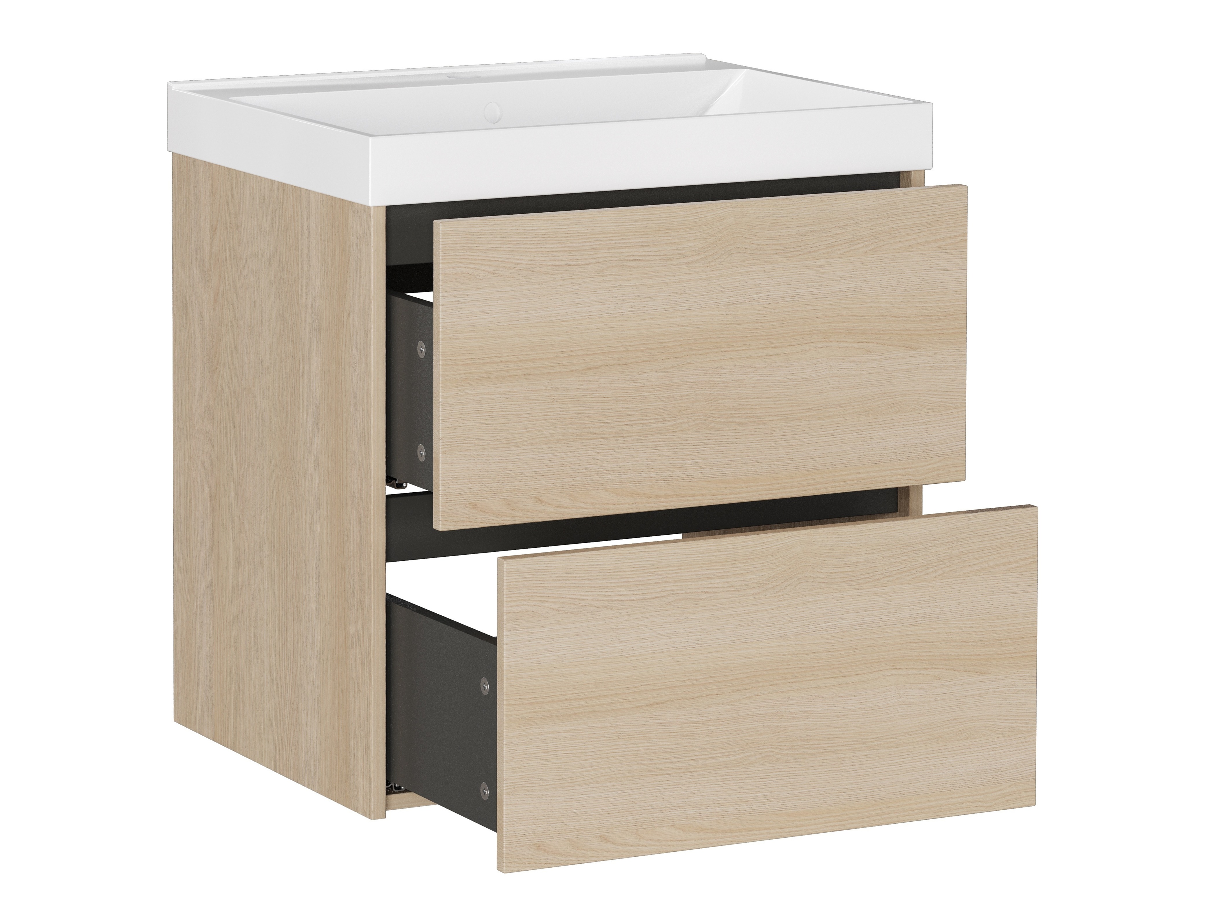 Viseći kupatilski element za lavabo Sacramento 524 (Hrast)