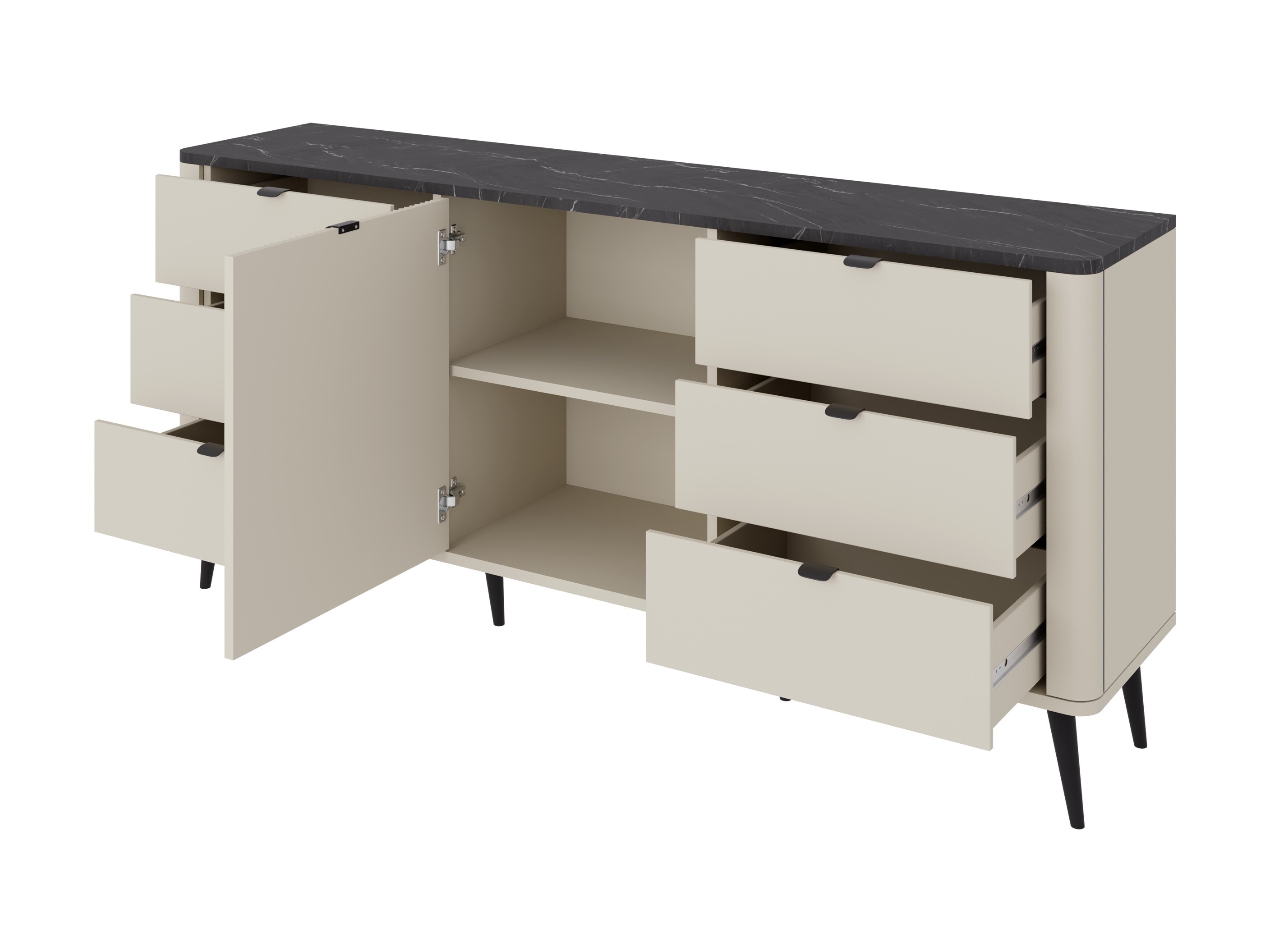 Set za dnevnu sobu Lufela 122 (Kašmir + Orah)