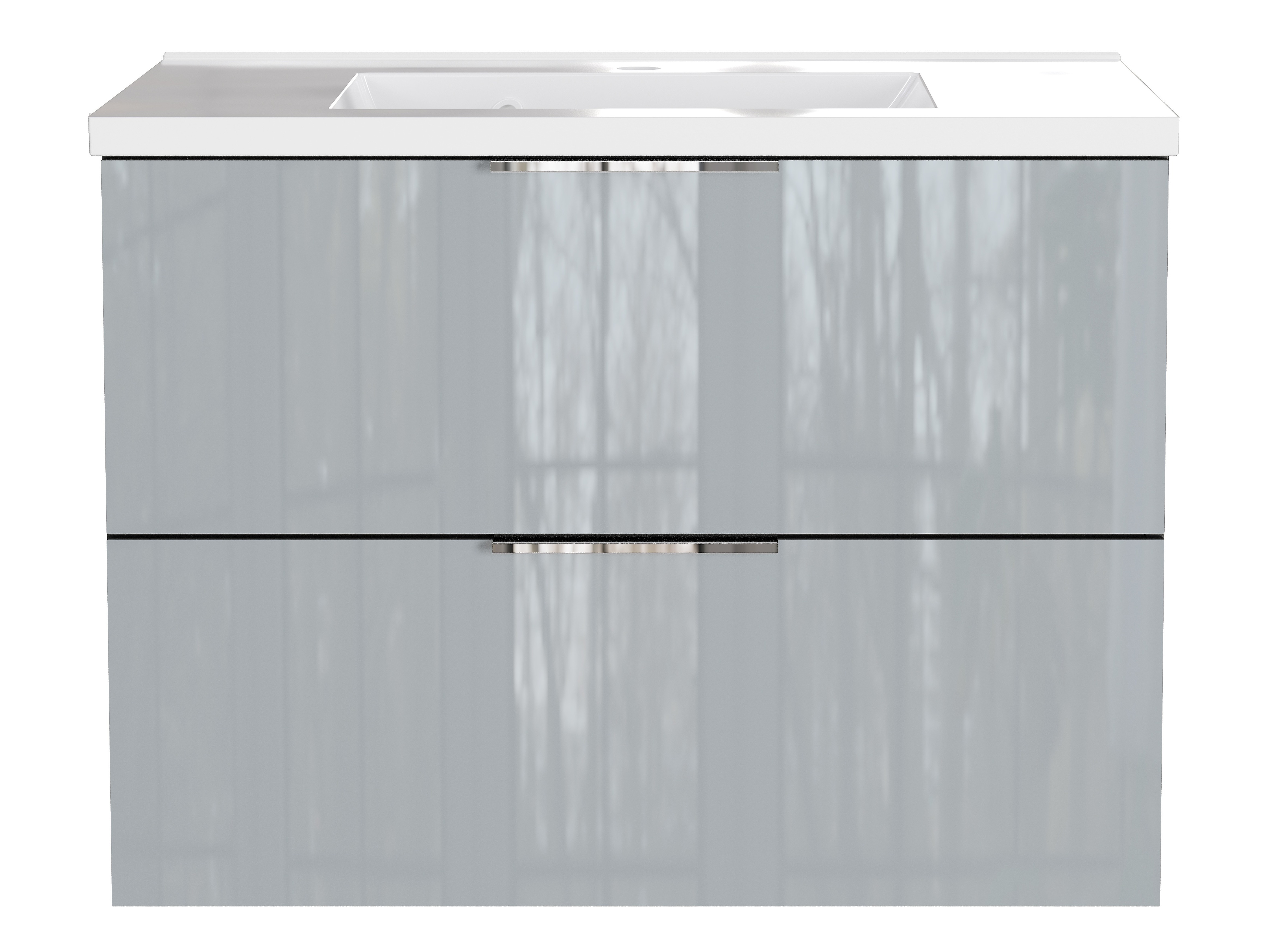 Viseći kupatilski element za lavabo Sacramento 526 (Glossy gray)