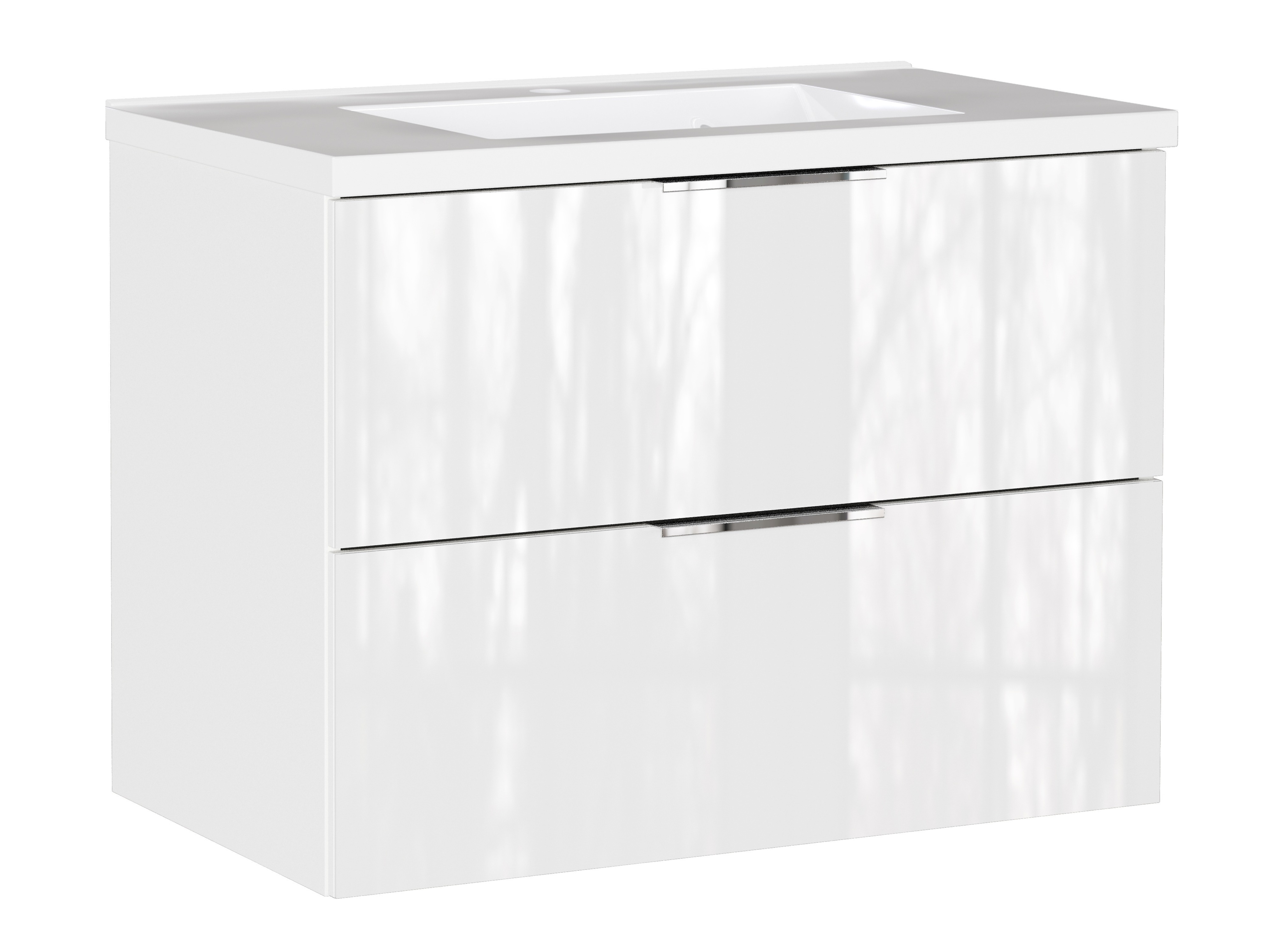 Viseći kupatilski element za lavabo Sacramento 526 (Sjajno belo)