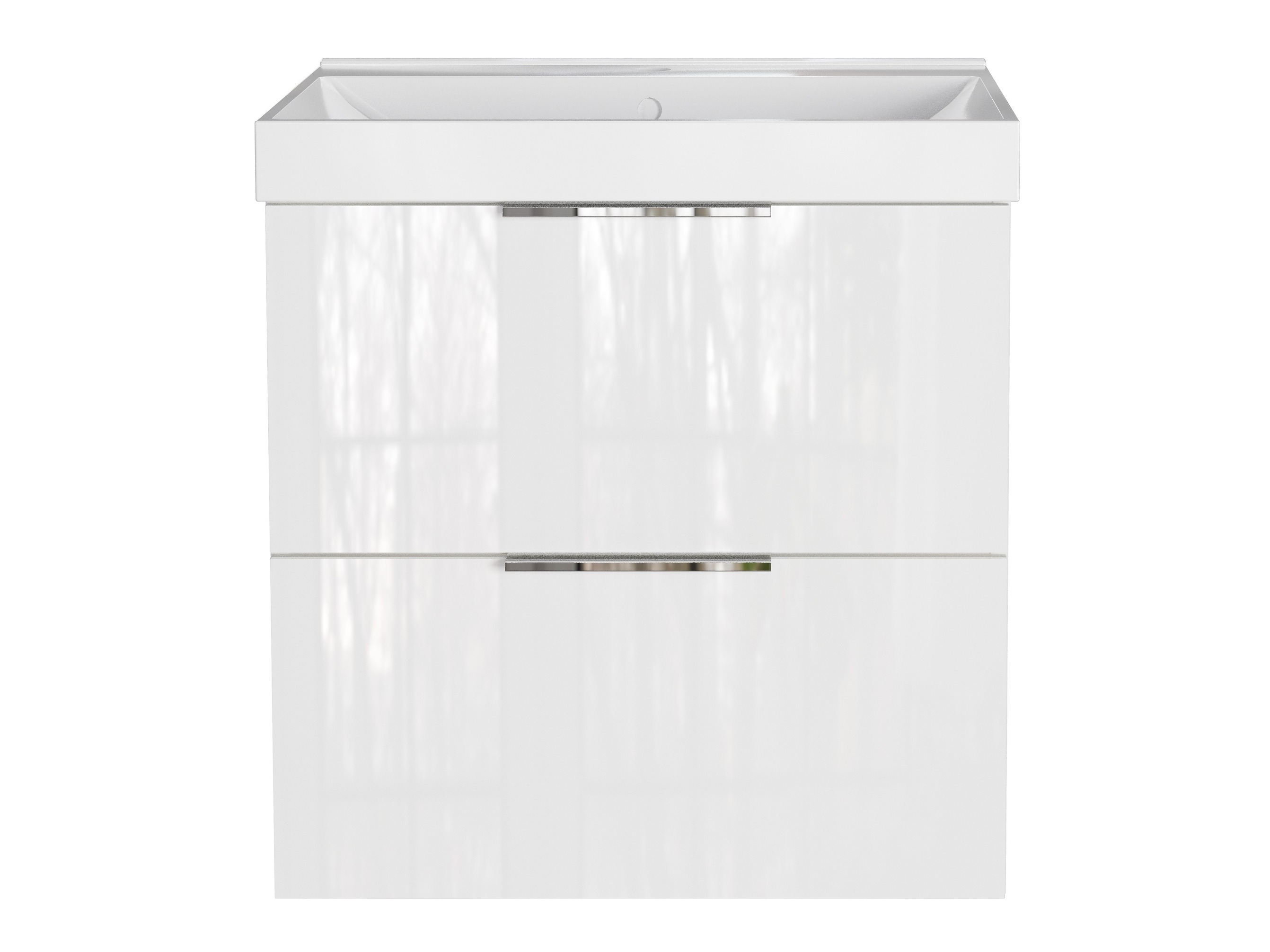 Viseći kupatilski element za lavabo Sacramento 527 (Sjajno belo)