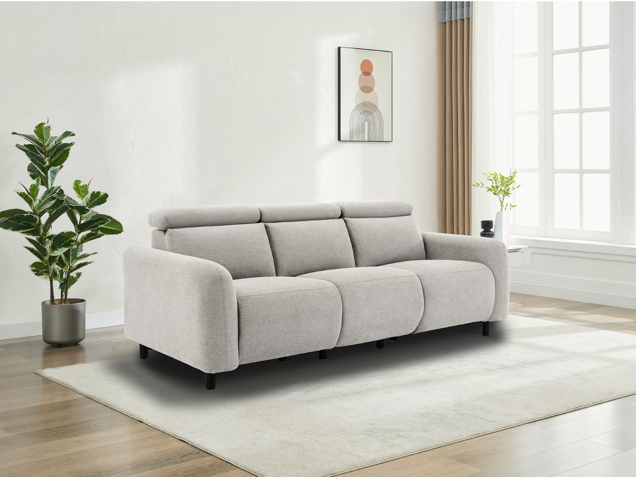 Relaks sofa Revbena 102 (Svetloosiva)