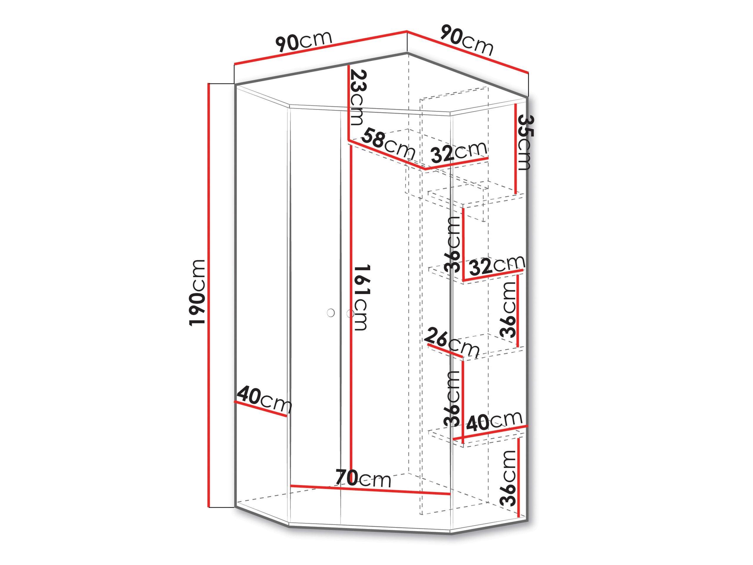 Ugaoni ormar Tesmonu 101