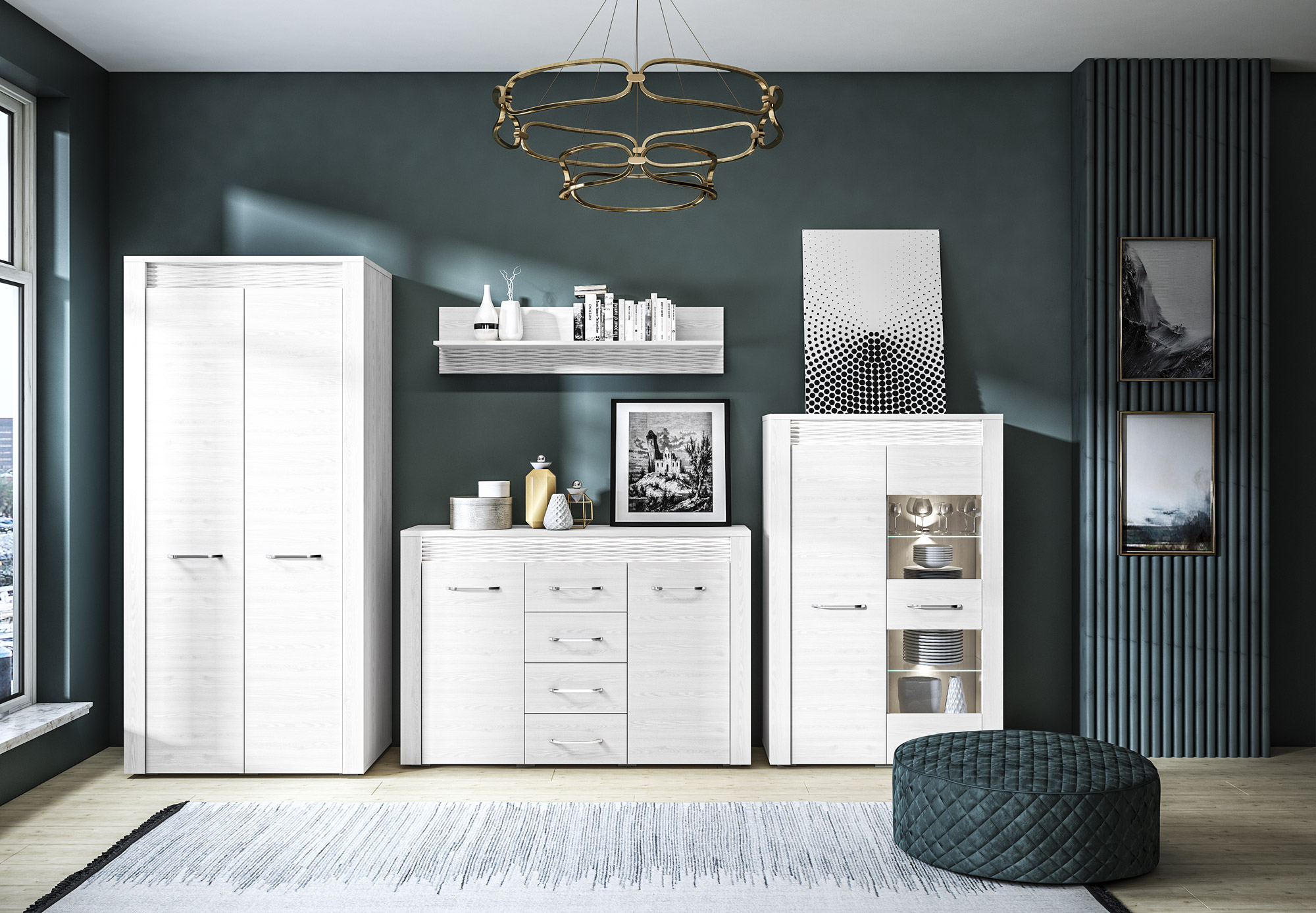 Zidna polica Madison N111