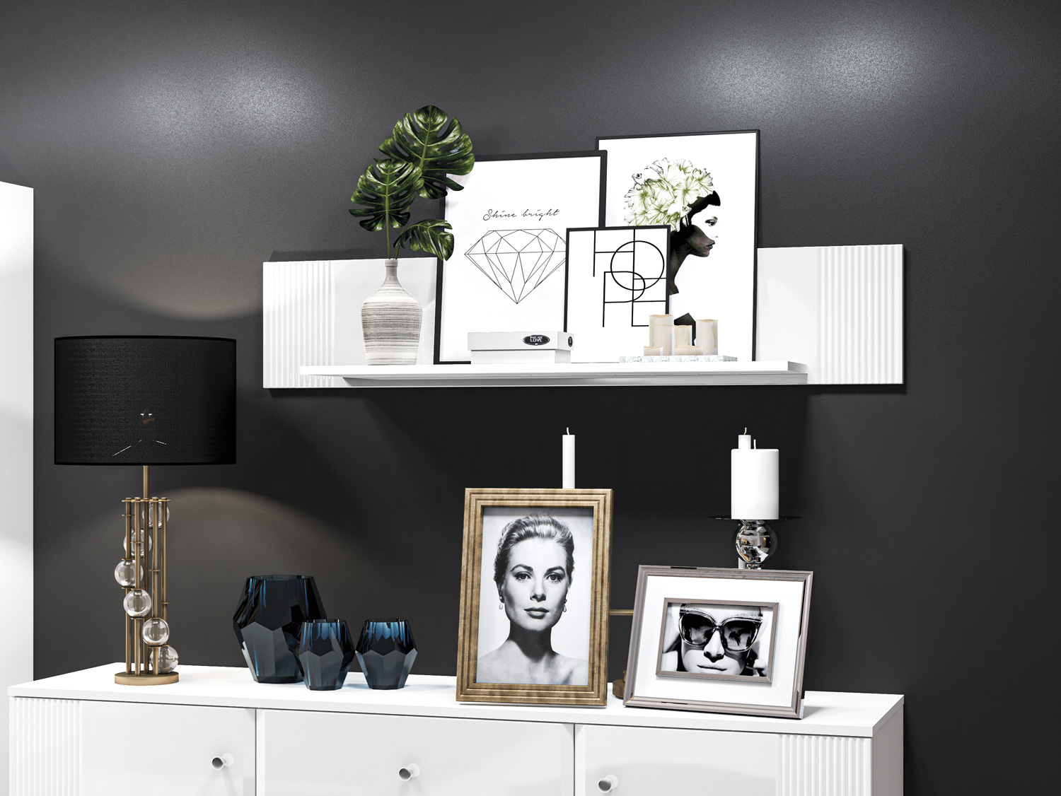 Zidna polica Madison U106