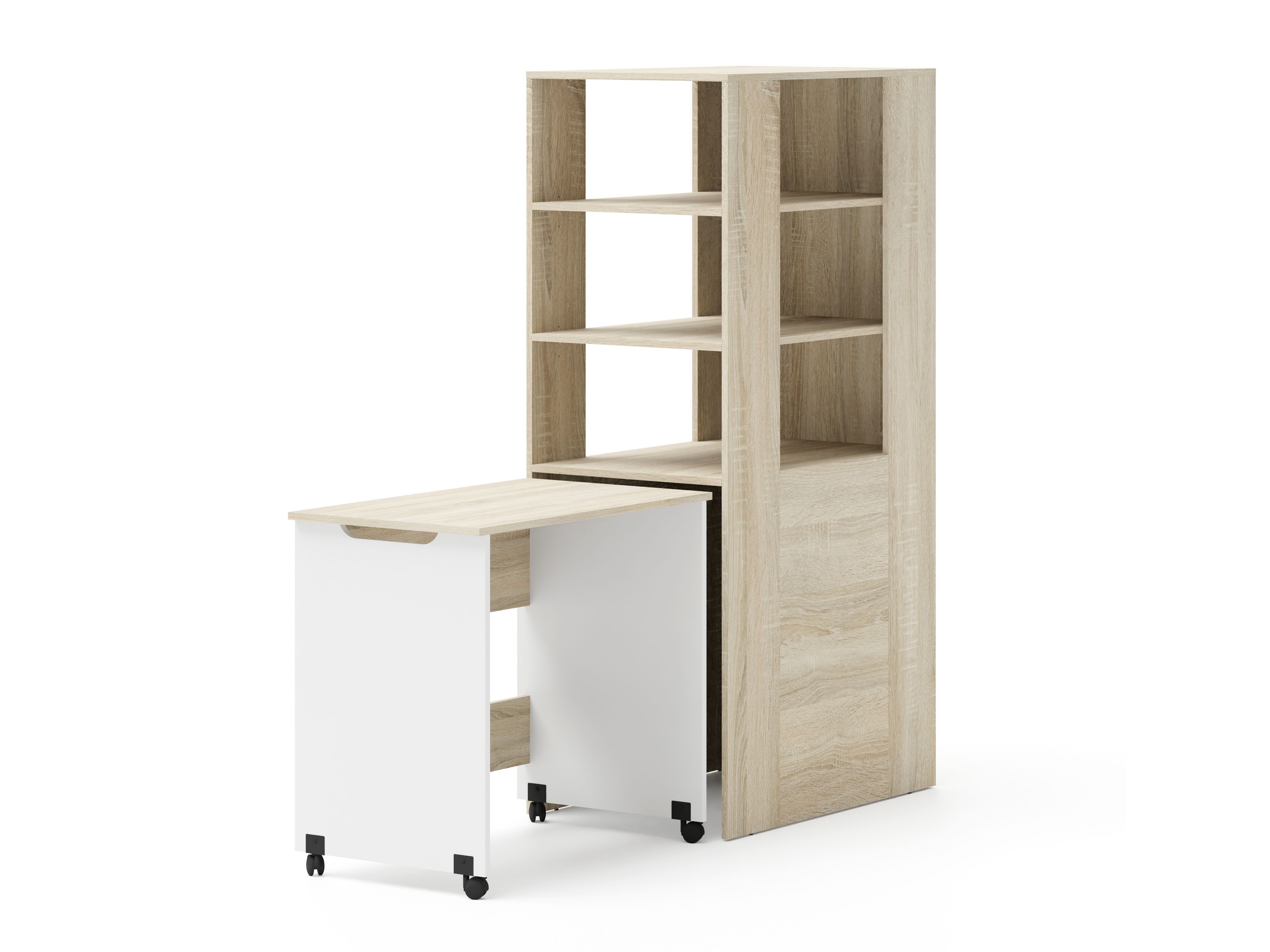 Dečija soba Elitenu 104 (Sonoma hrast + Belo)