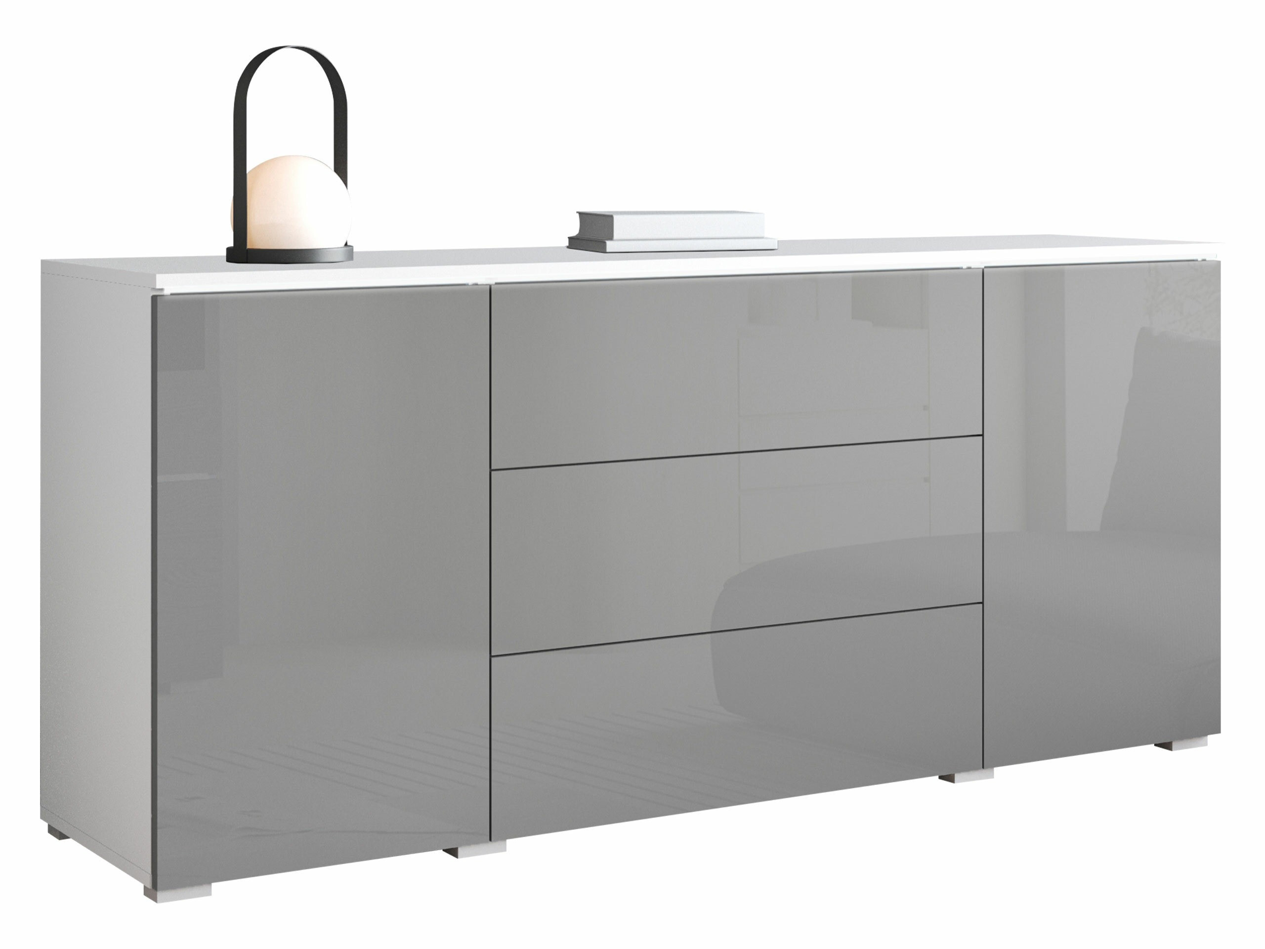 Komoda Mirfivo 102 (Sjajno siva)