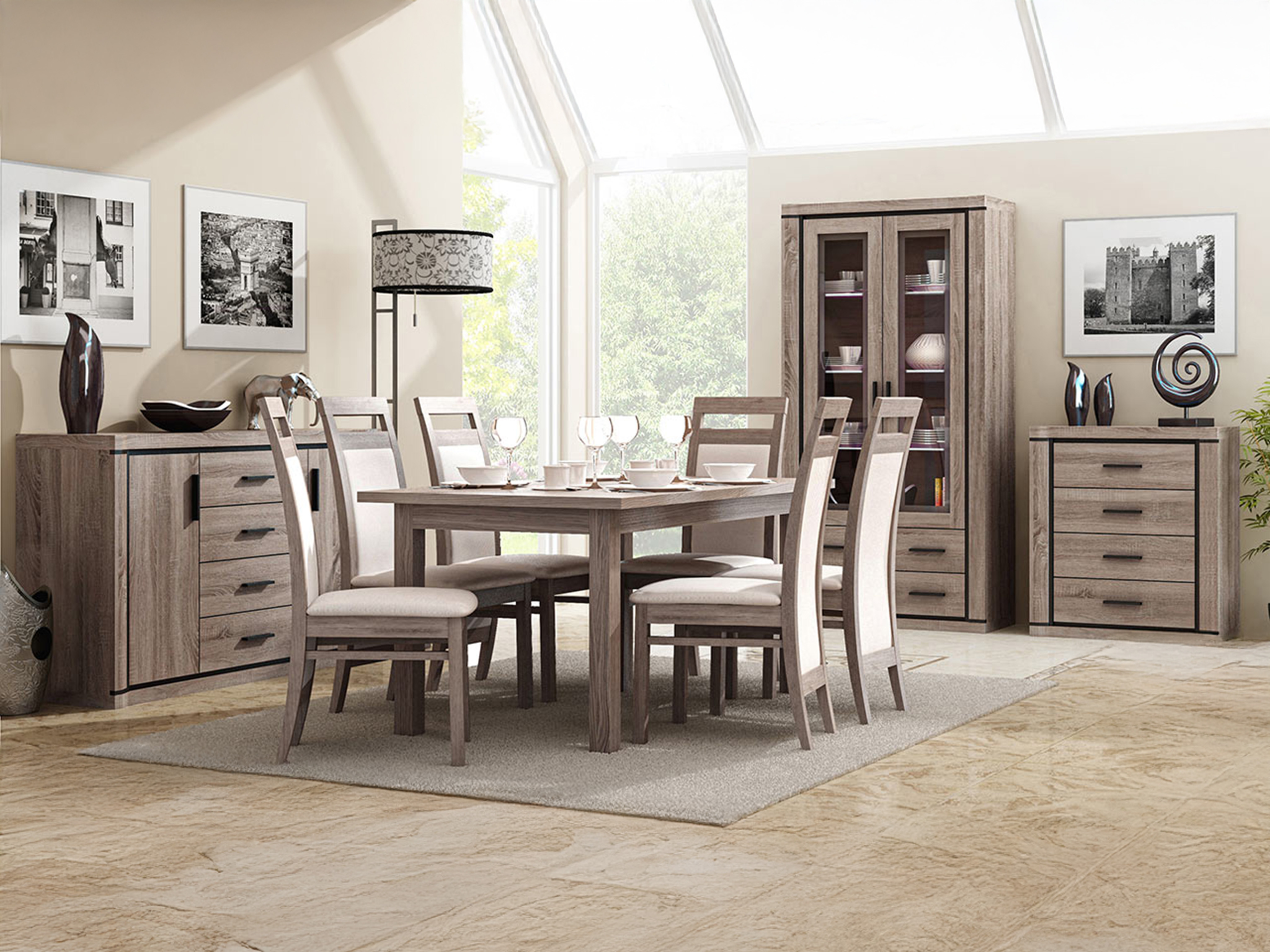 Polica Lorelie 116 (Trufel hrast)