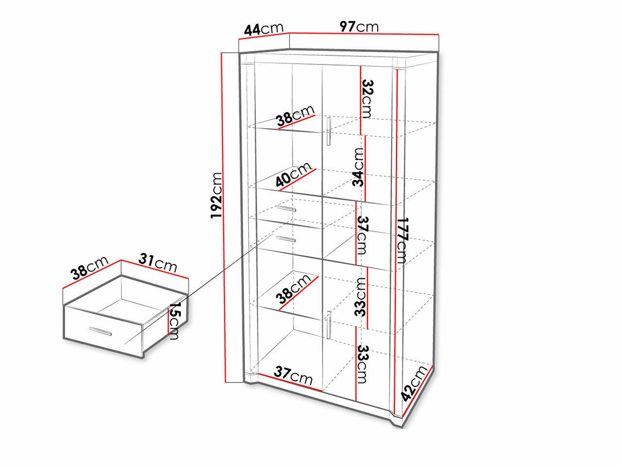 Polica Lorelie 120 (Trufel)