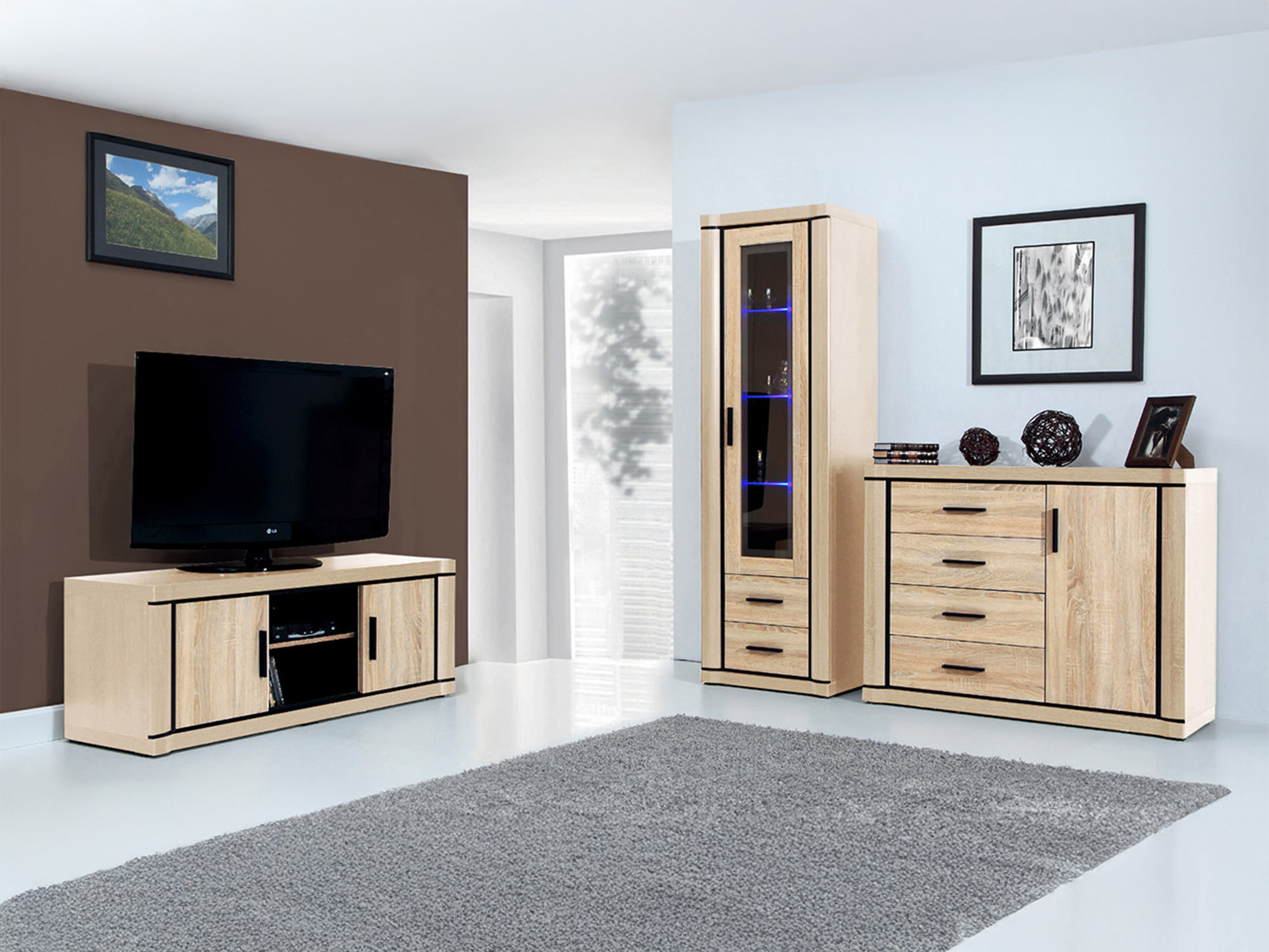 Set za dnevnu sobu Lorelie 122 (Sonoma hrast)