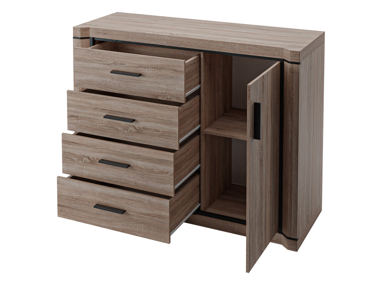 Set za dnevnu sobu Lorelie 122 (Sonoma hrast)