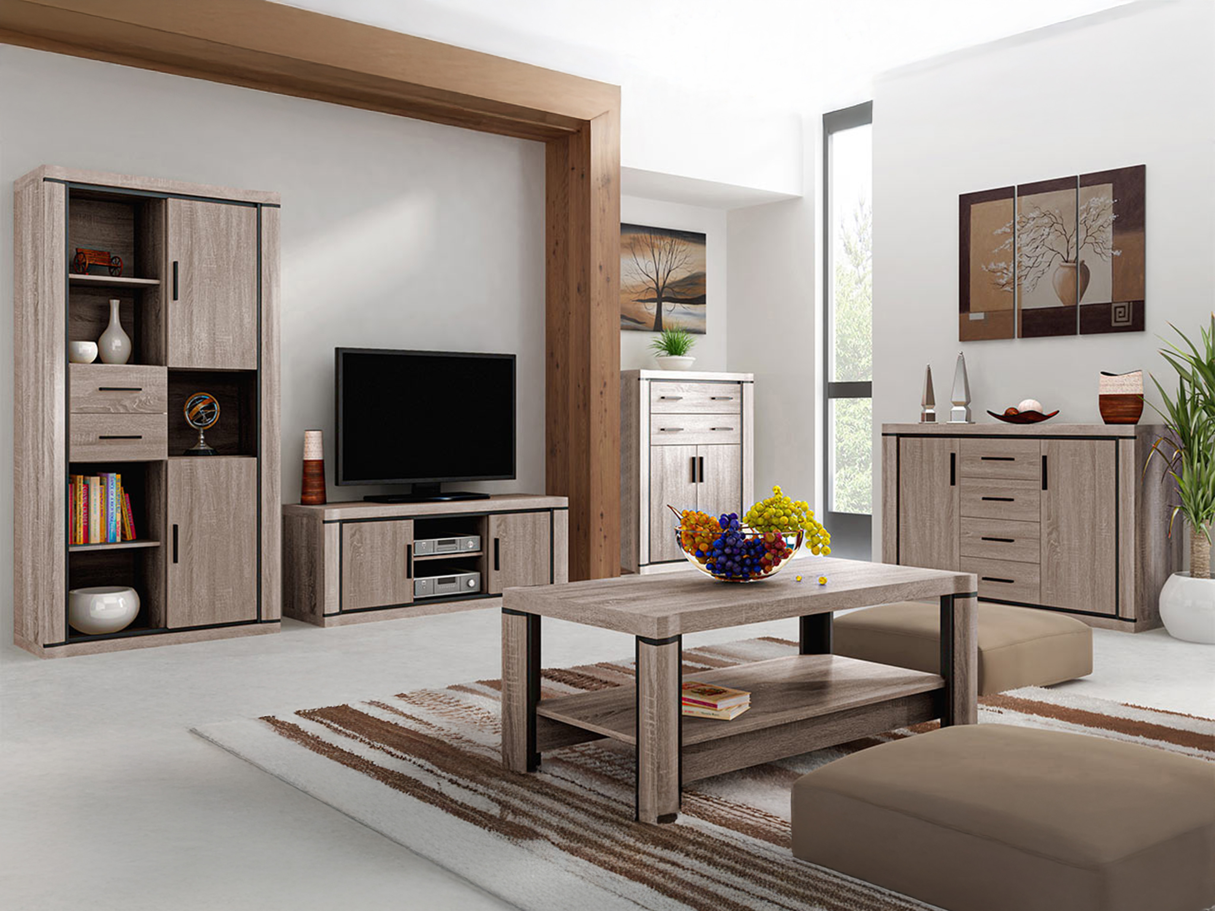 Set za dnevnu sobu Lorelie 124 (Trufel hrast)