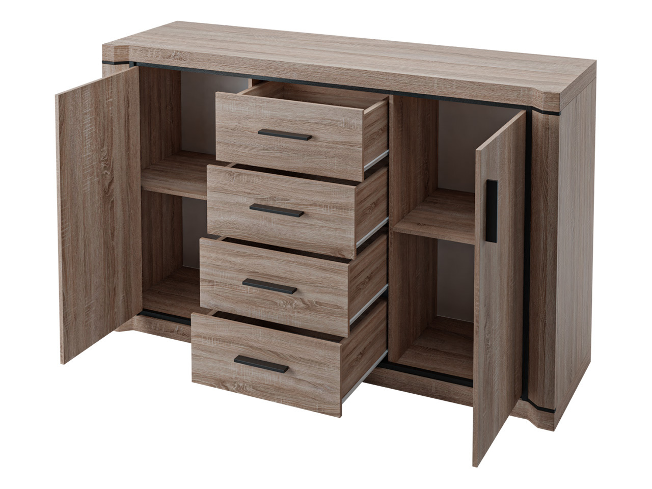 Set za dnevnu sobu Lorelie 125 (Sonoma hrast)