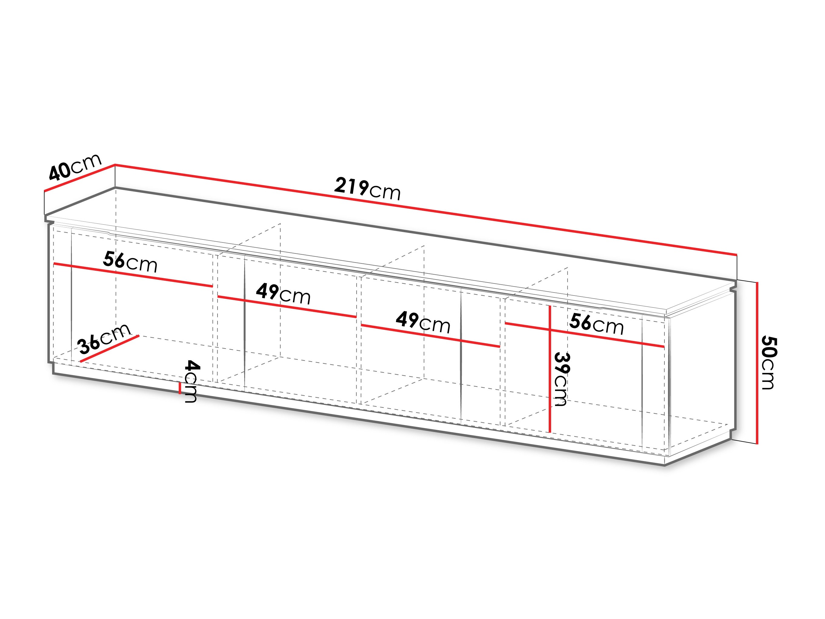 TV komoda Comfivo Ovitas