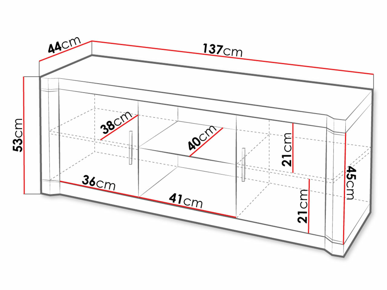 TV komoda Lorelie 111 (Trufel hrast)