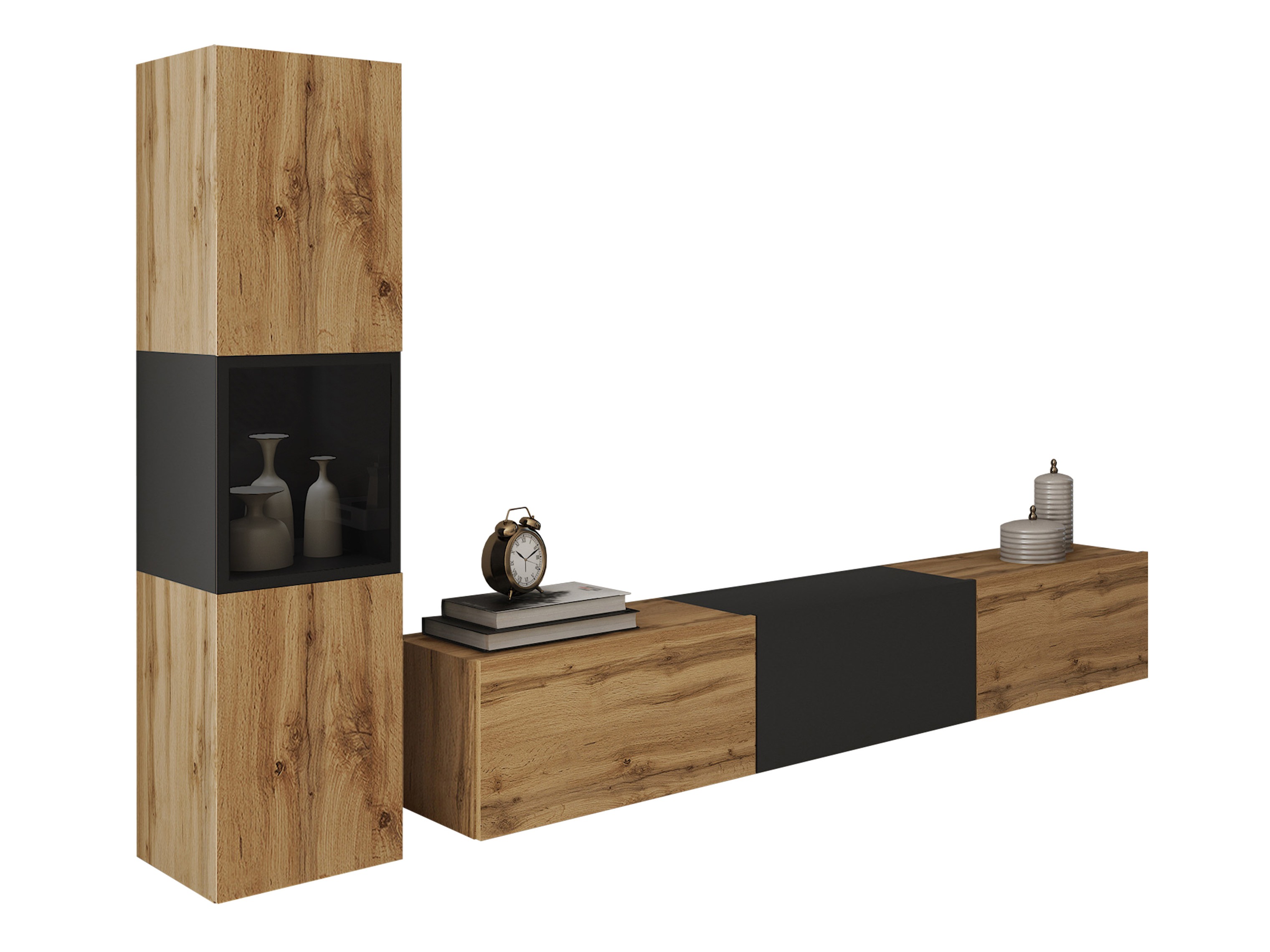 Set za dnevnu sobu Sarasota 192 (Вотан храст + Graphite)