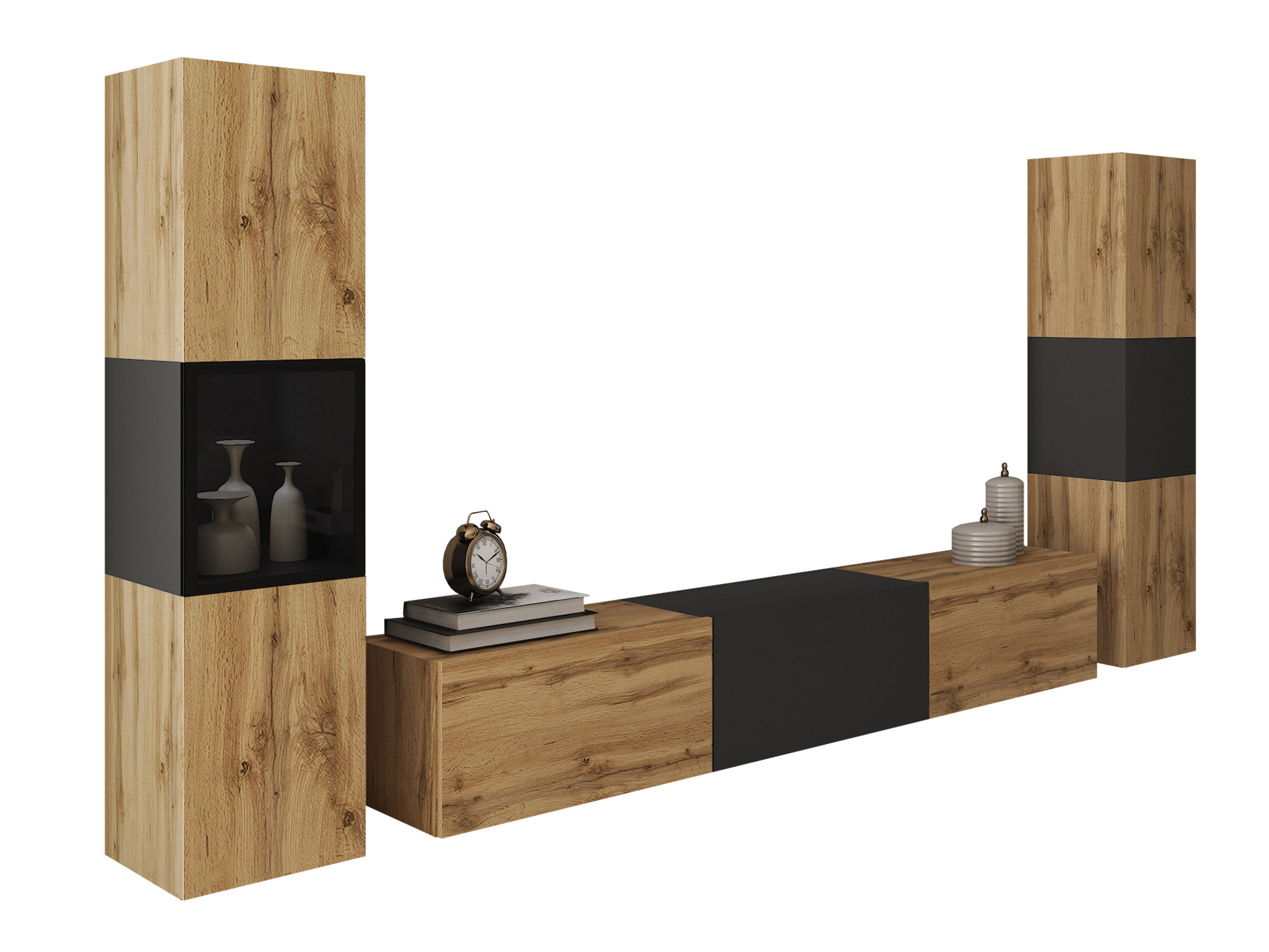 Set za dnevnu sobu Sarasota 193 (Вотан храст + Graphite)