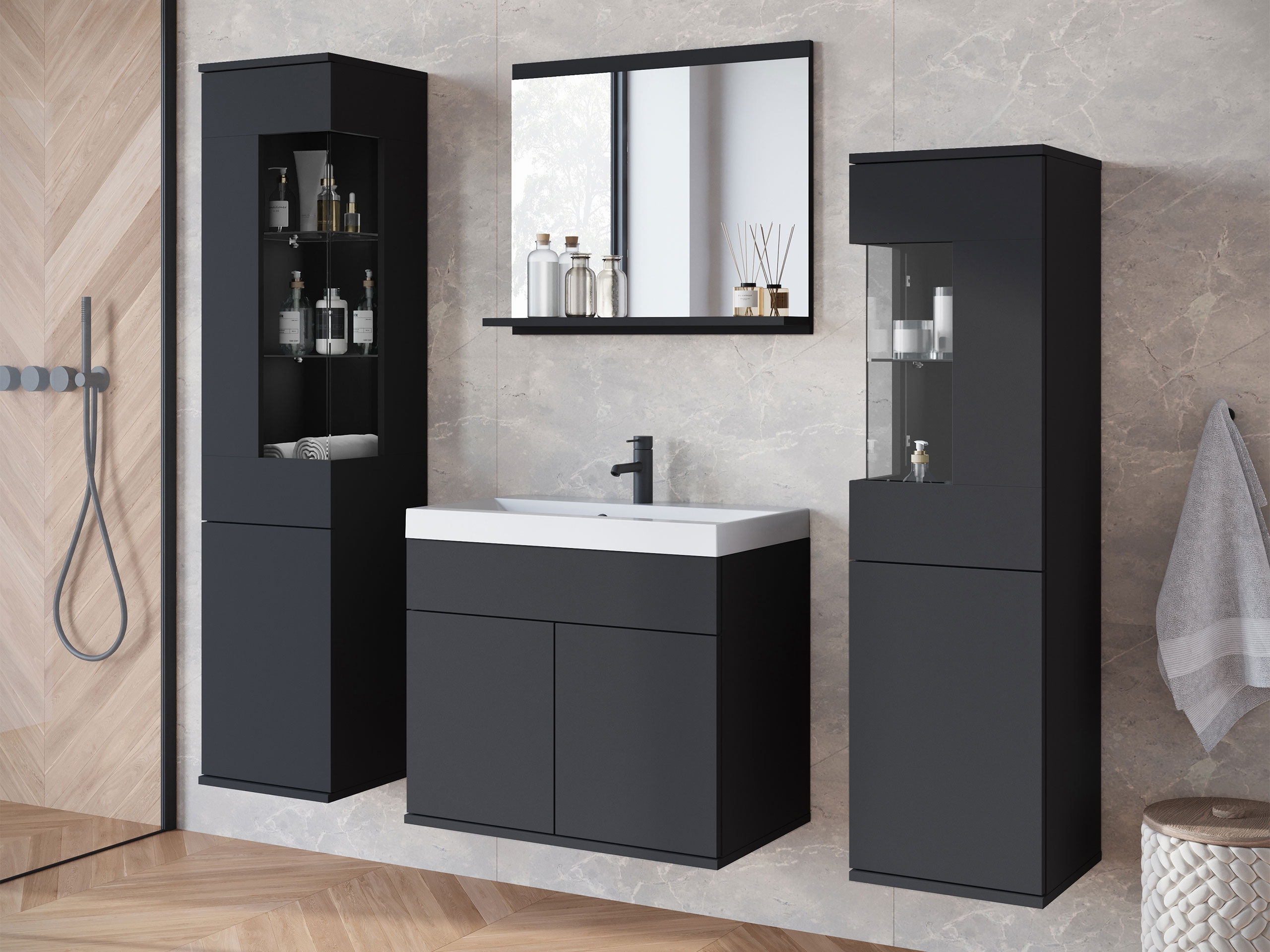 Set za kupatilo Sarasota 194 (Grafit)