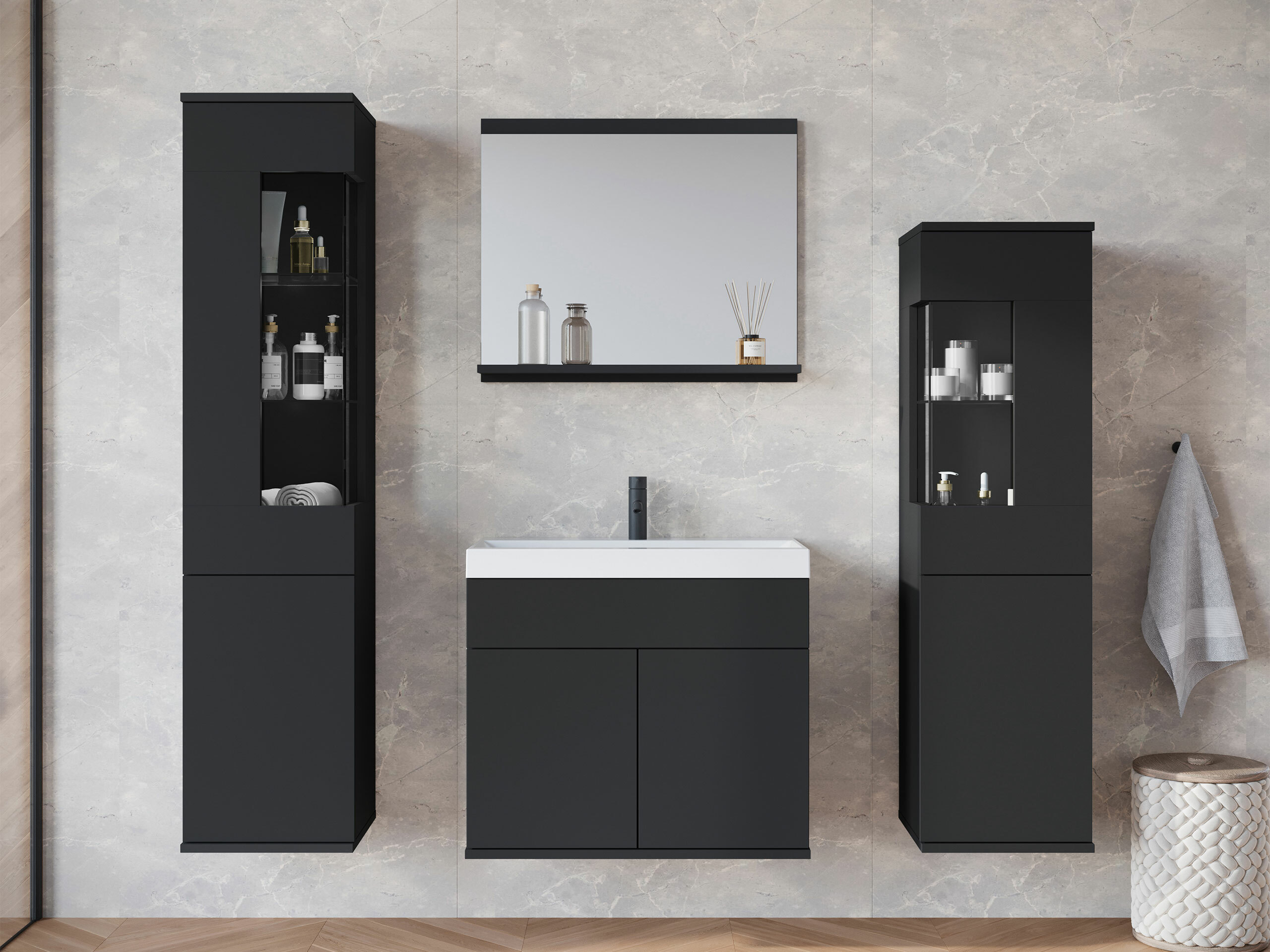 Set za kupatilo Sarasota 194 (Grafit)