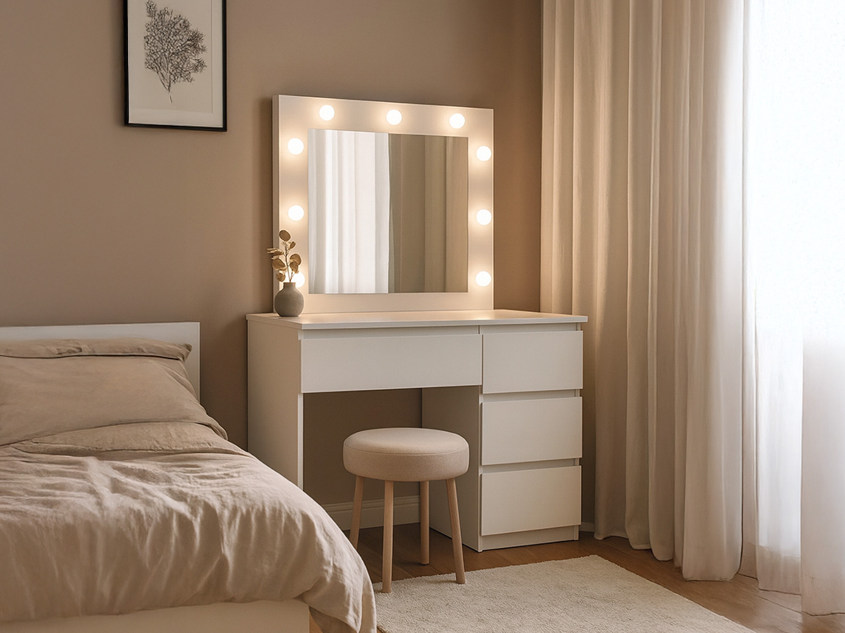 Toaletni sto Murrieta 194 (Belo)