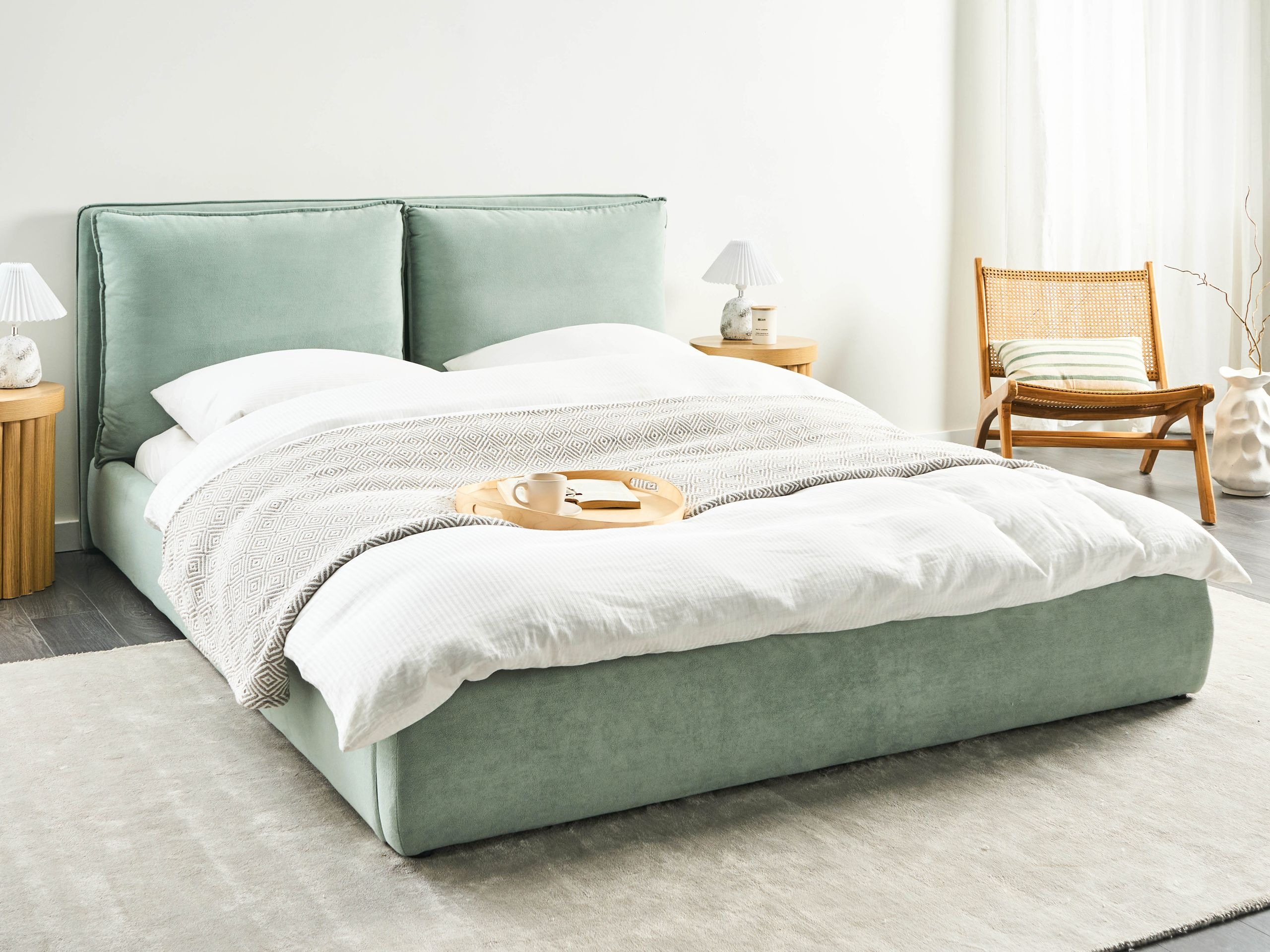 Krevet Berwyn 2877 (Svetla menta)