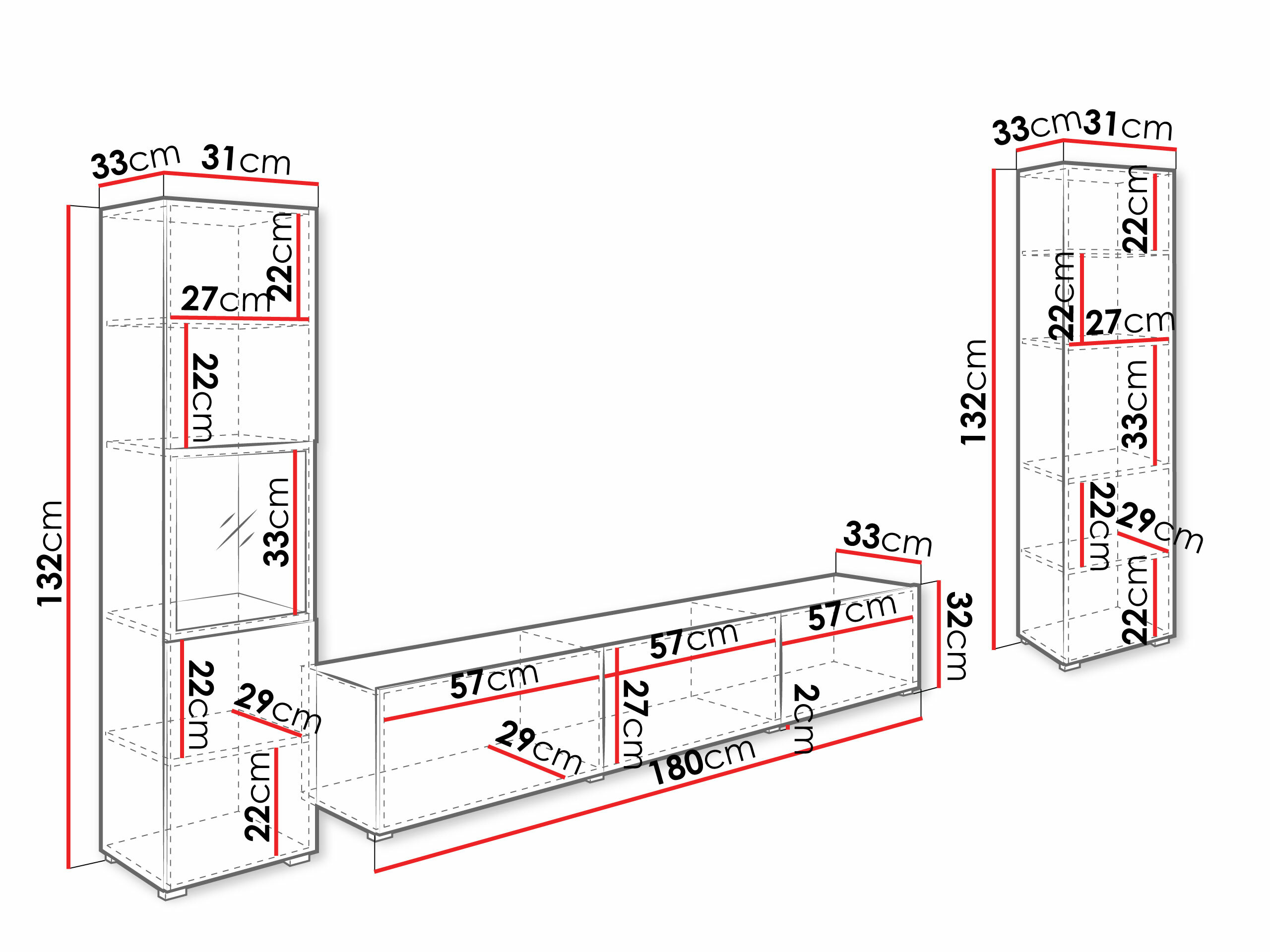Set za dnevnu sobu Sarasota 193 (Grafit)