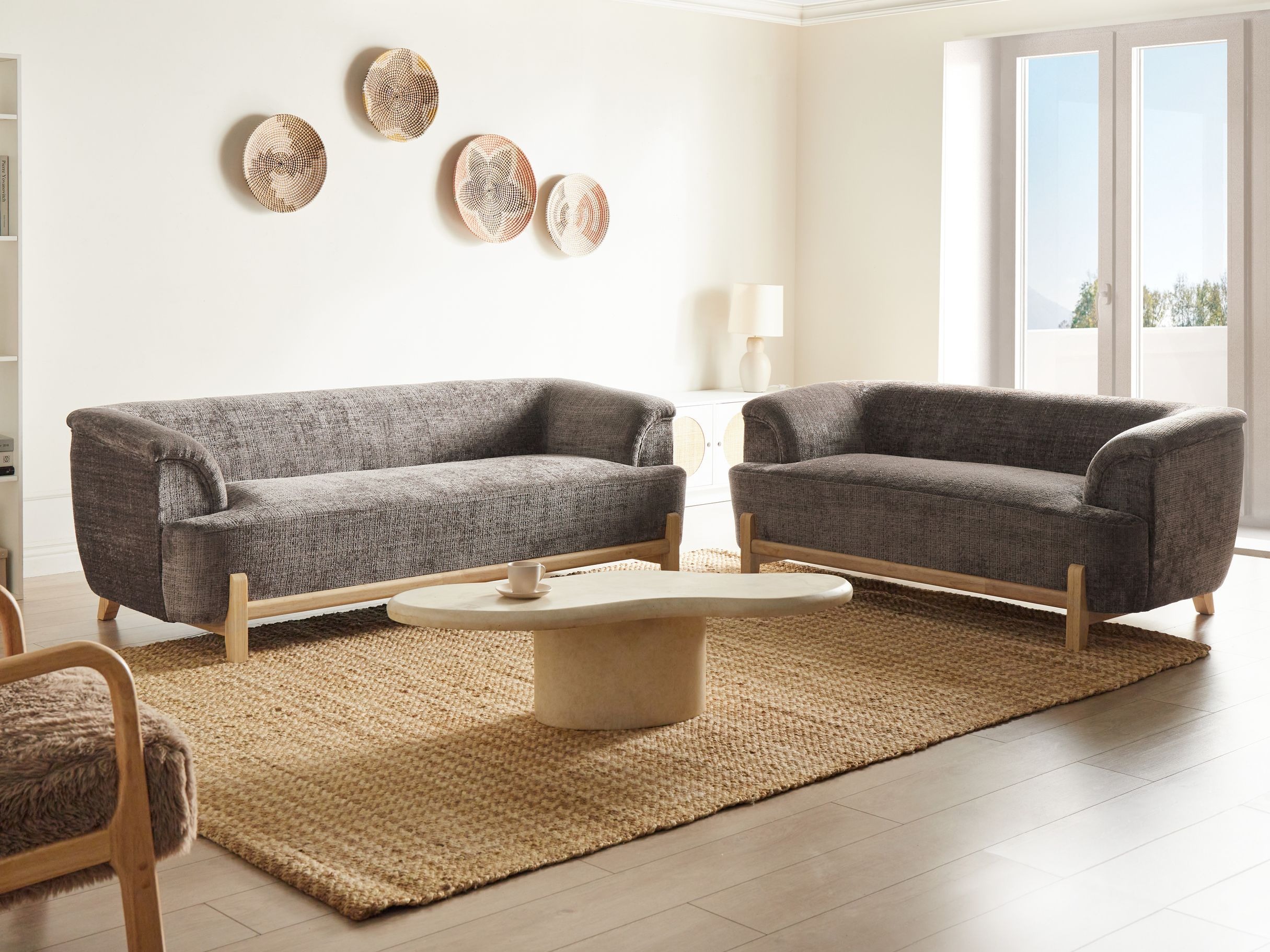 Set tapaciranog nameštaja Berwyn 2881 (Smeđa)